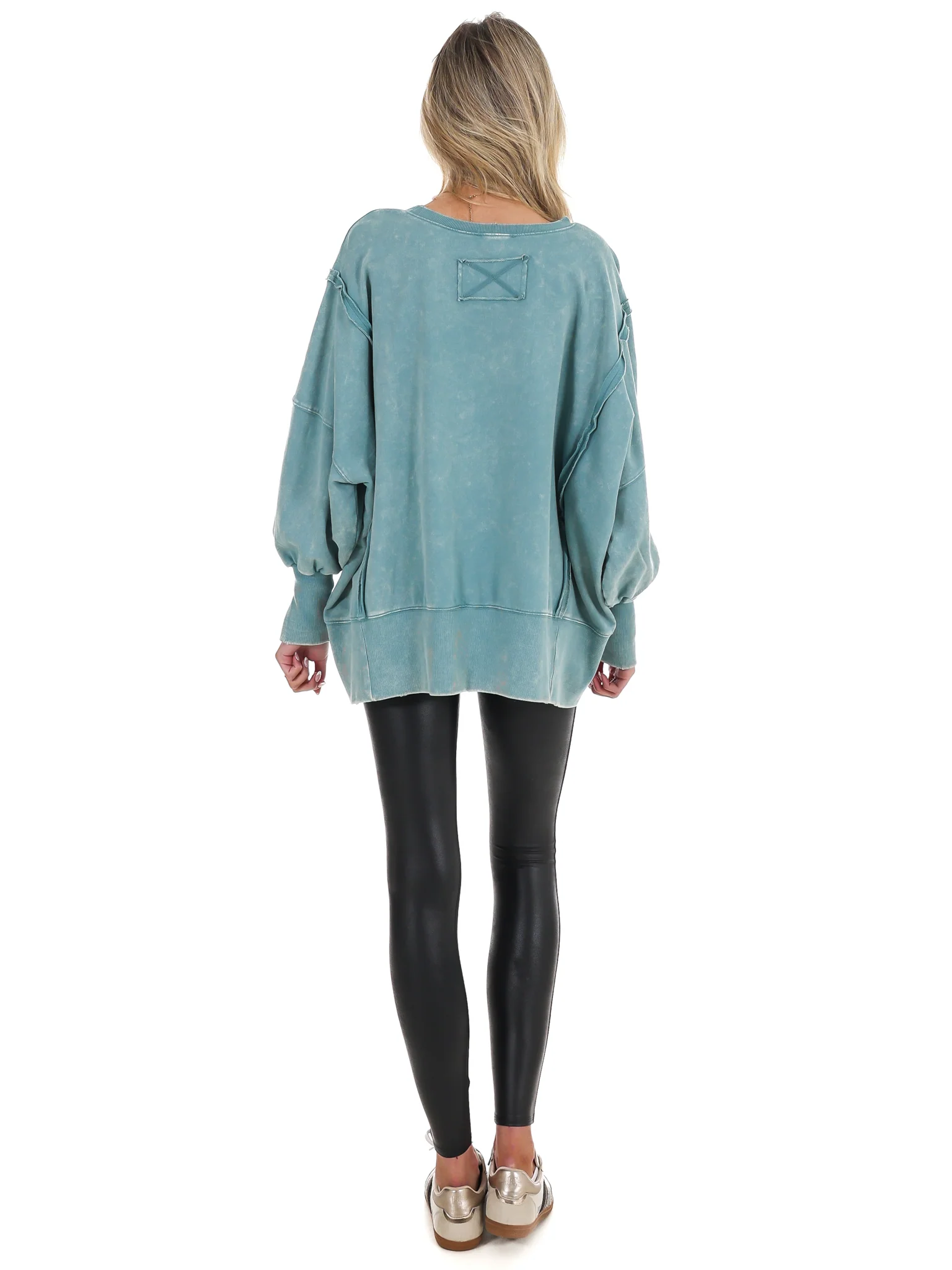 Lovely Life Acid Wash Sweatshirt - Image 61