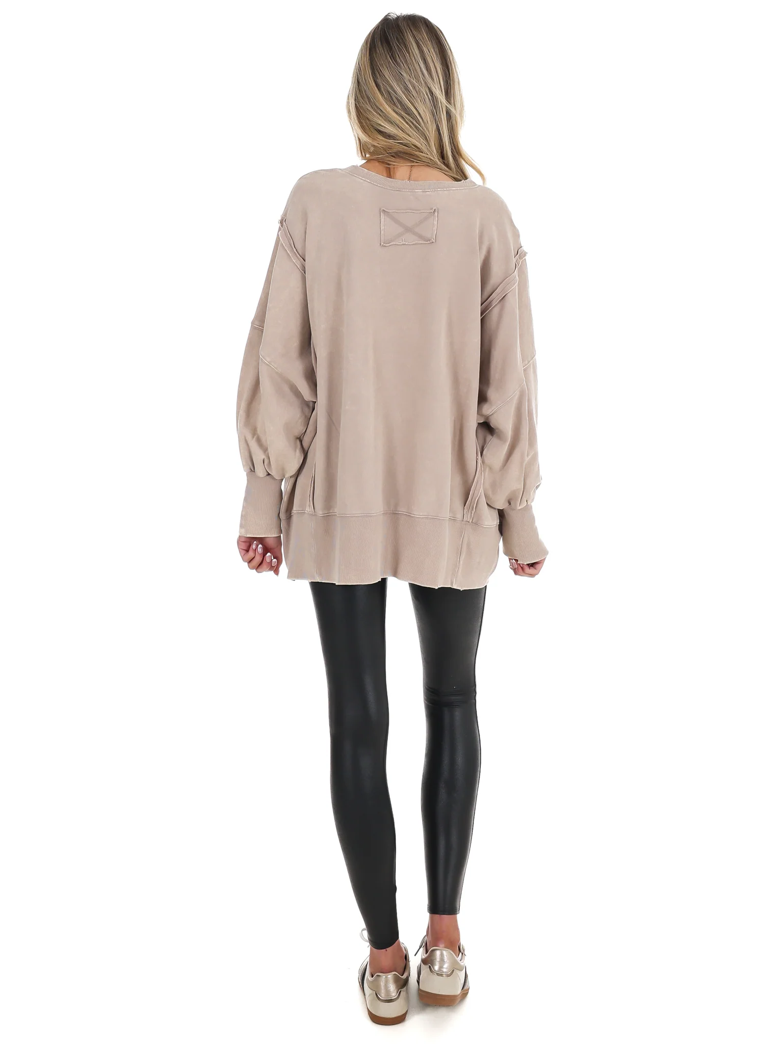Lovely Life Acid Wash Sweatshirt - Image 69
