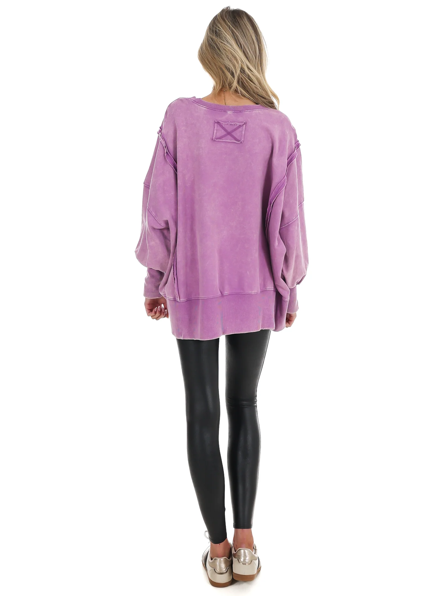 Lovely Life Acid Wash Sweatshirt - Image 77
