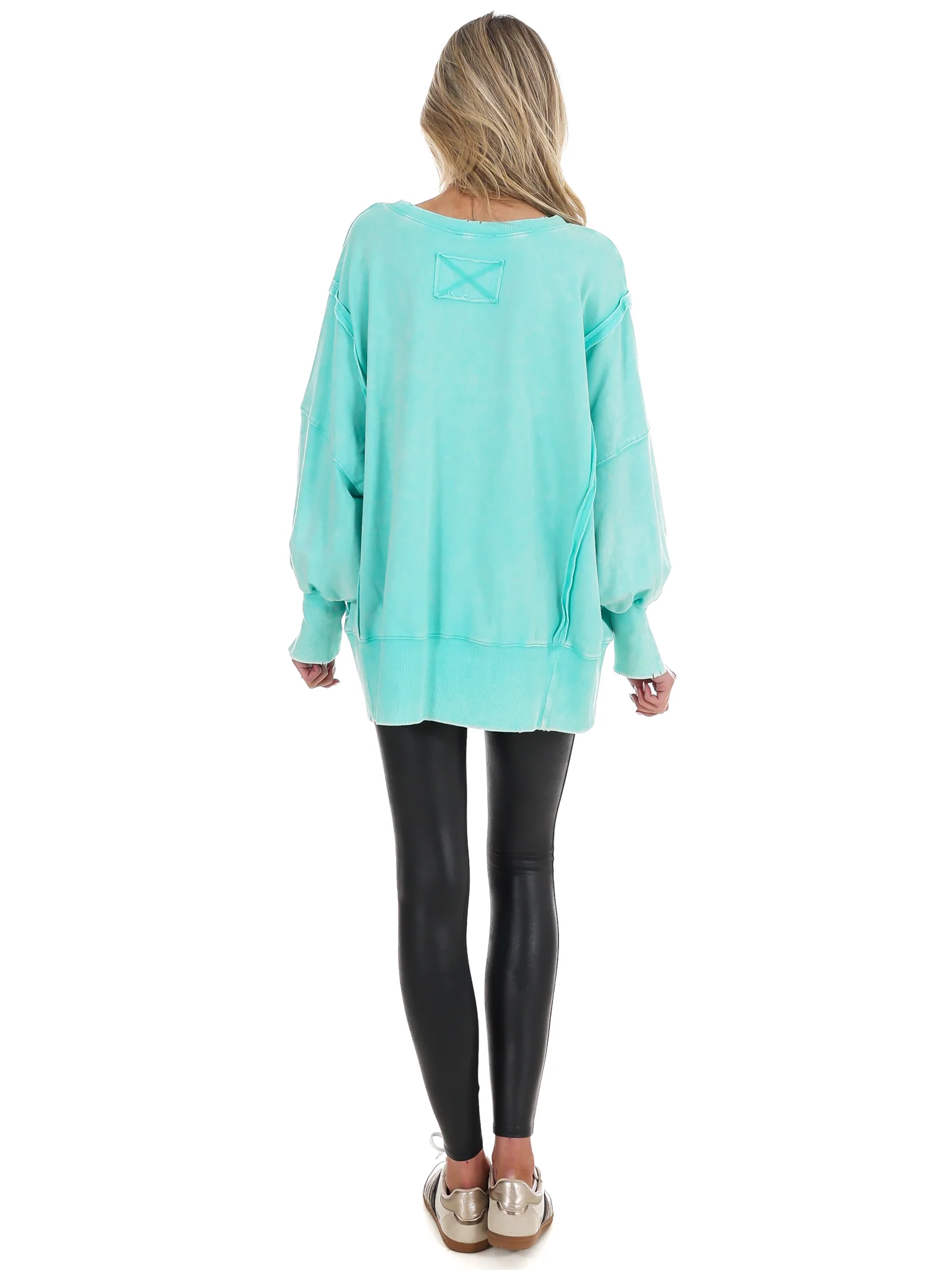 Lovely Life Acid Wash Sweatshirt - Image 93