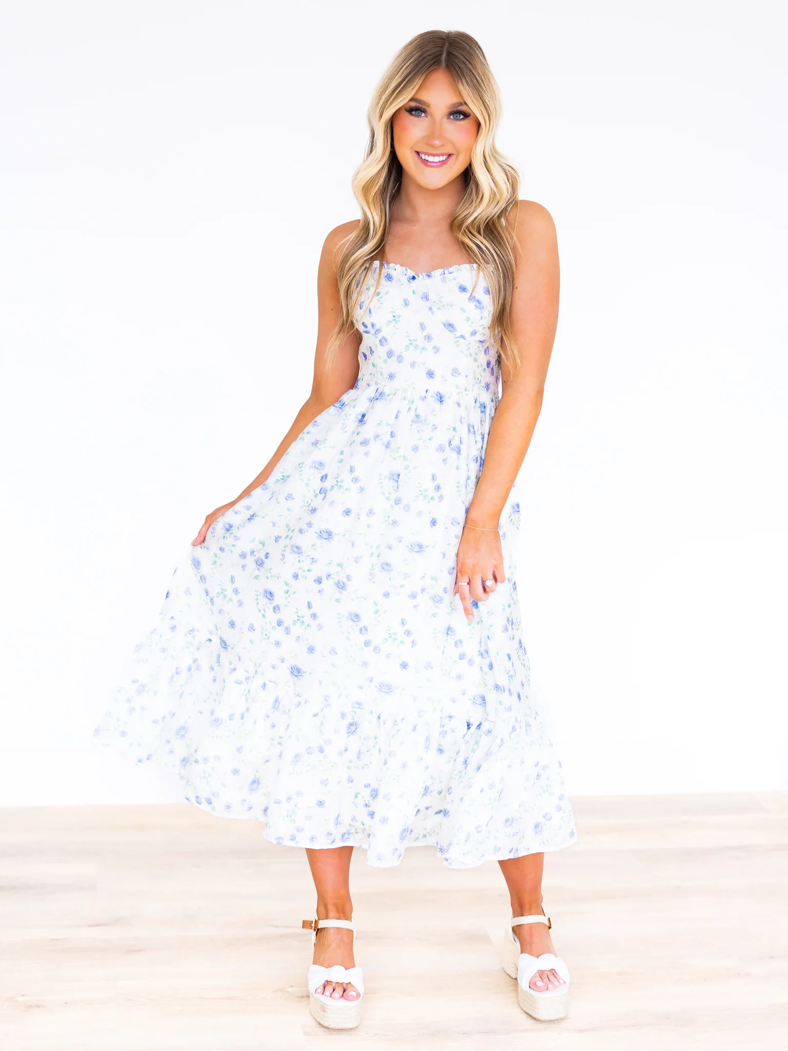 Luck Be A Lady Floral Dress - Image 3