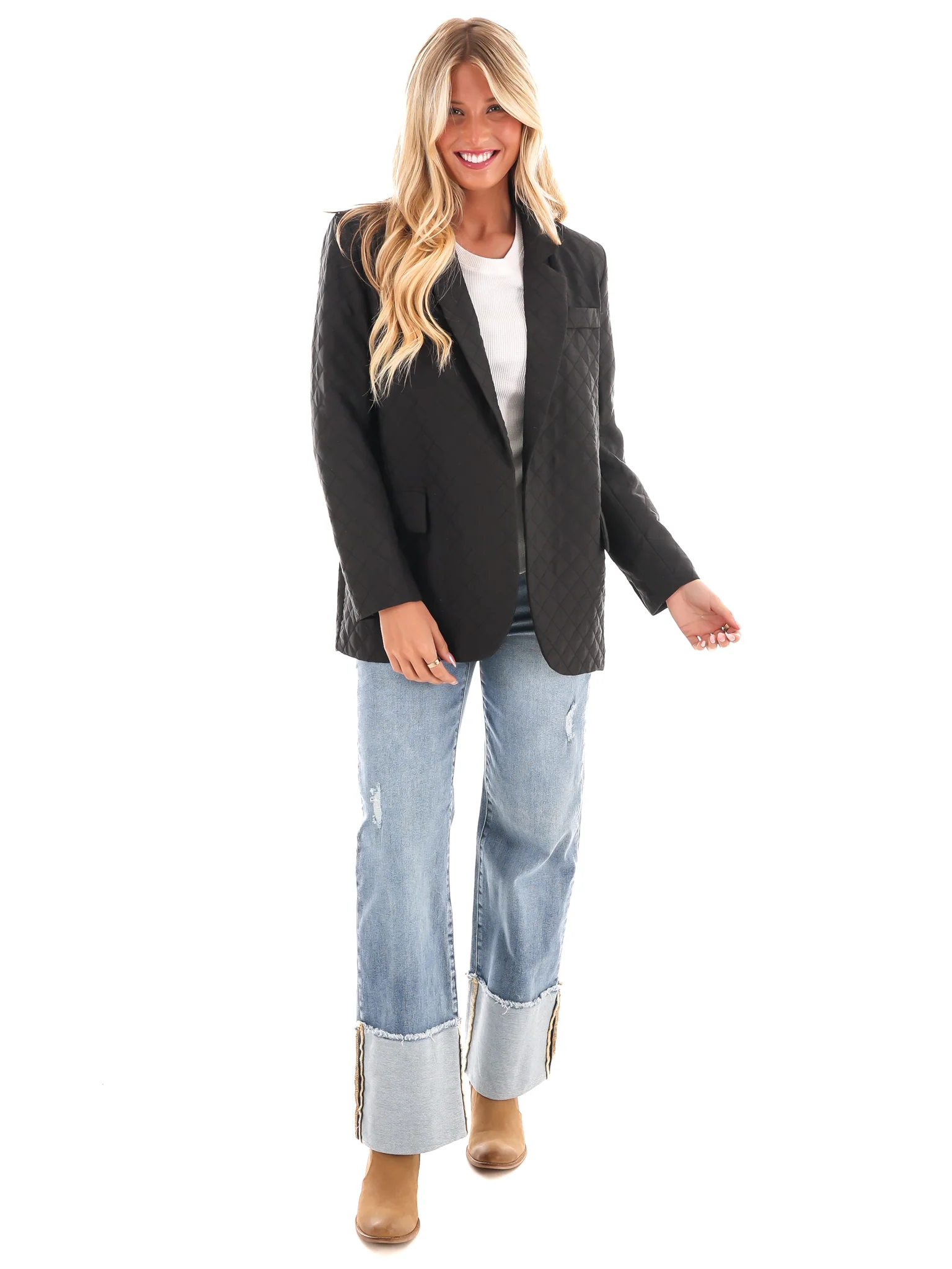 Lucky Me Quilted Blazer - Image 6