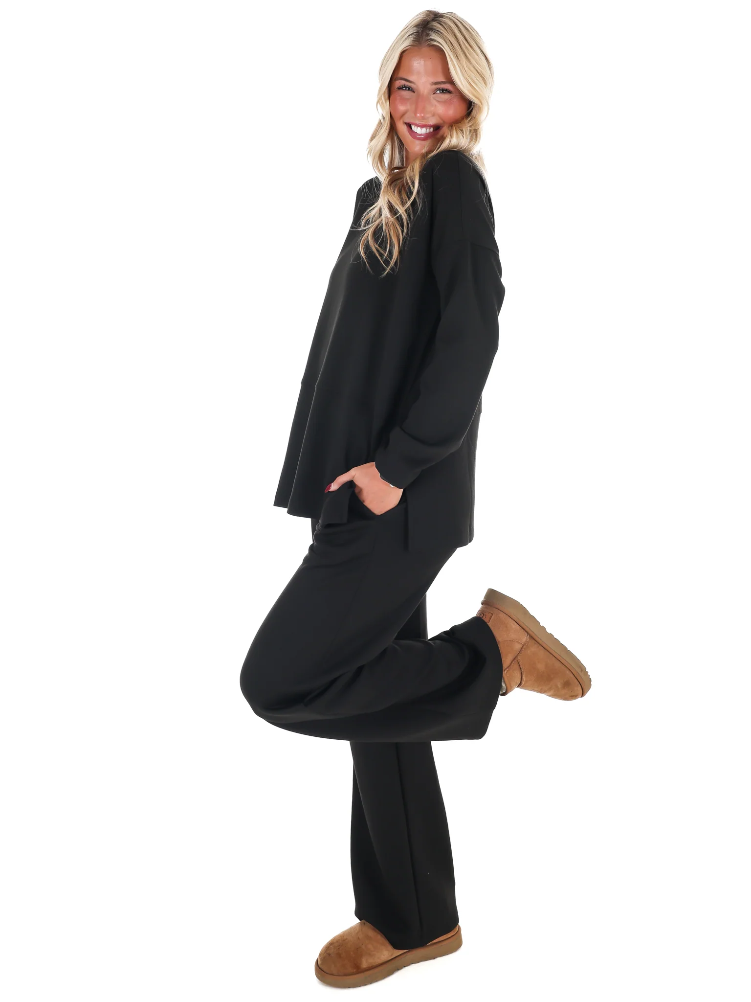 Luxe Scuba Side Slit Two Piece Set Doorbuster - Image 9