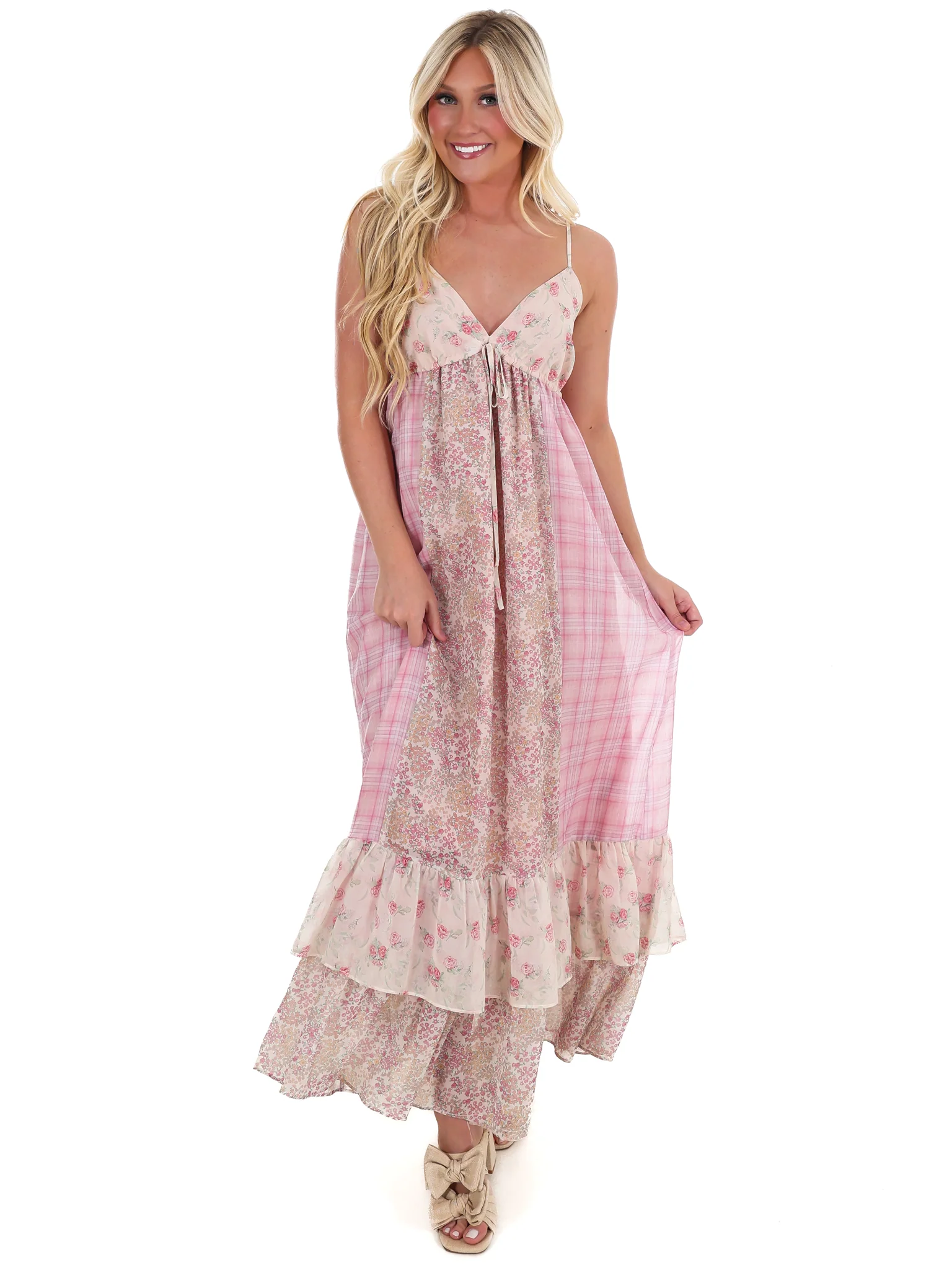 Made for Adventure Mixed Print Maxi Dress - Image 6