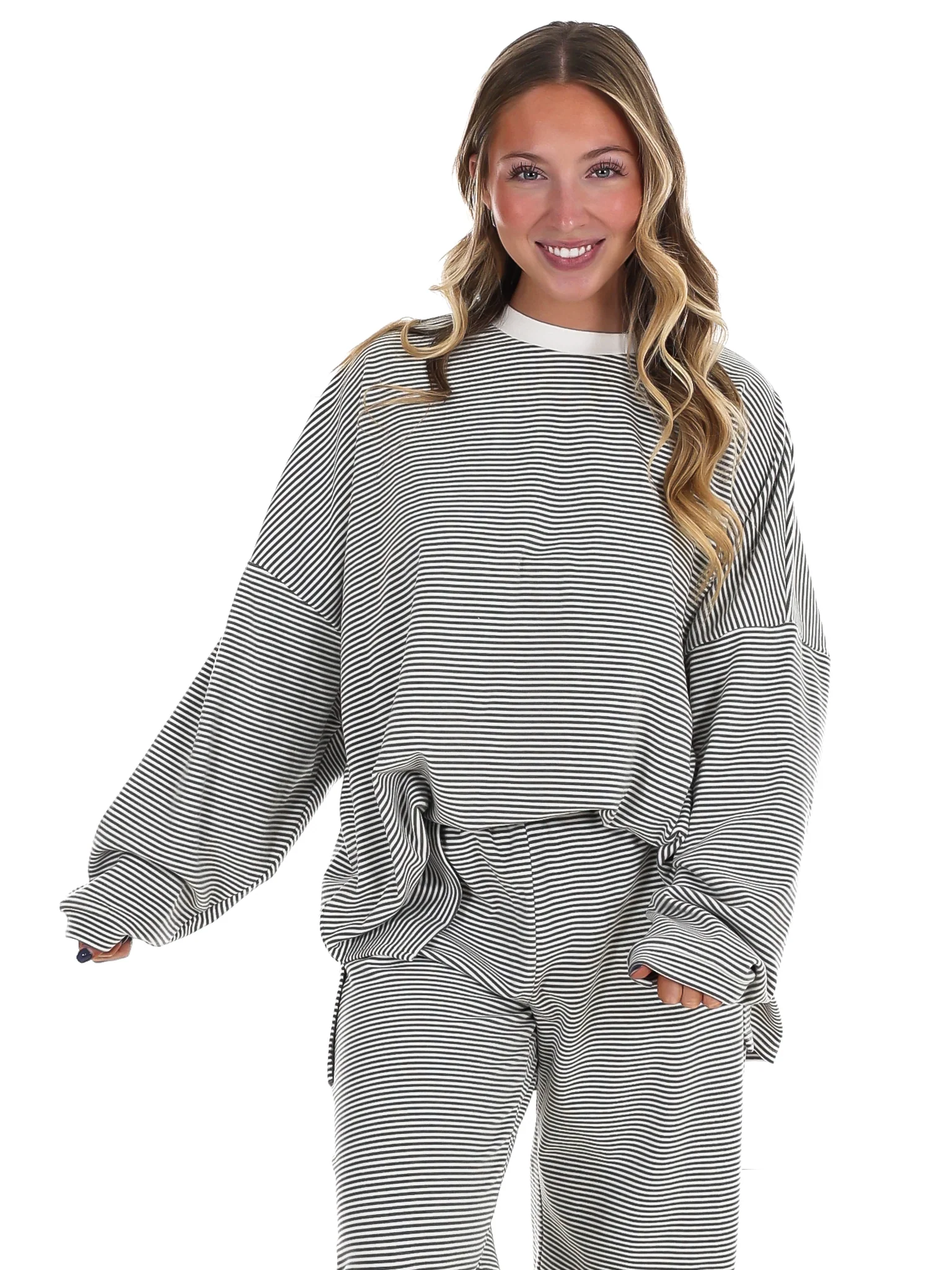 Made for More Striped Oversized Top - Image 5