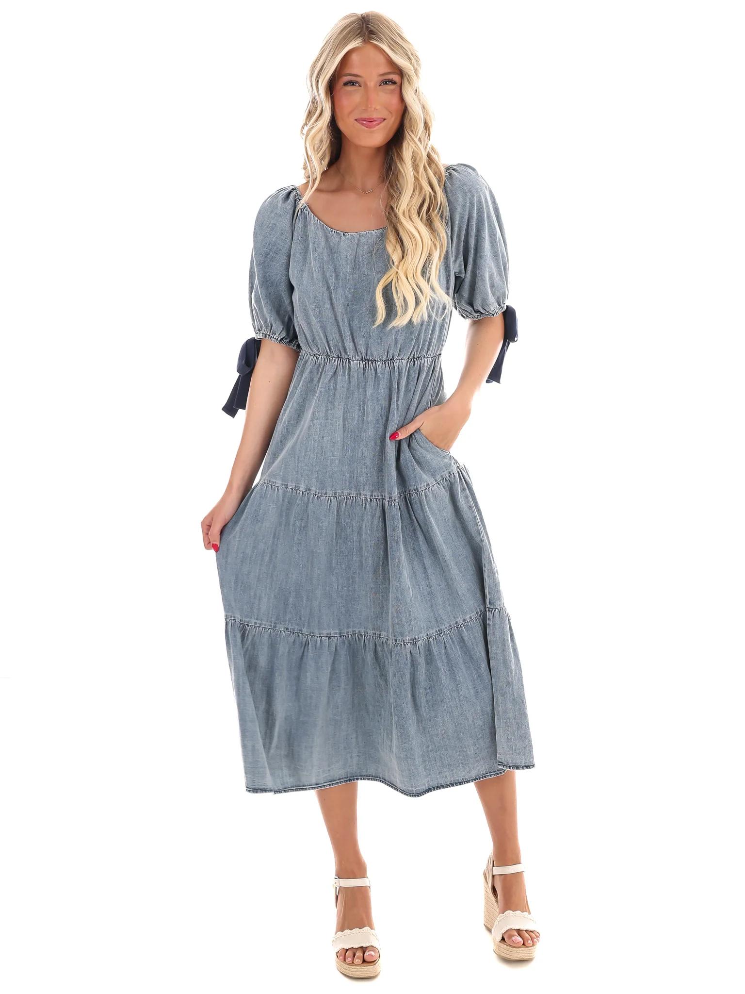 Made for This Denim Midi Dress - Image 4