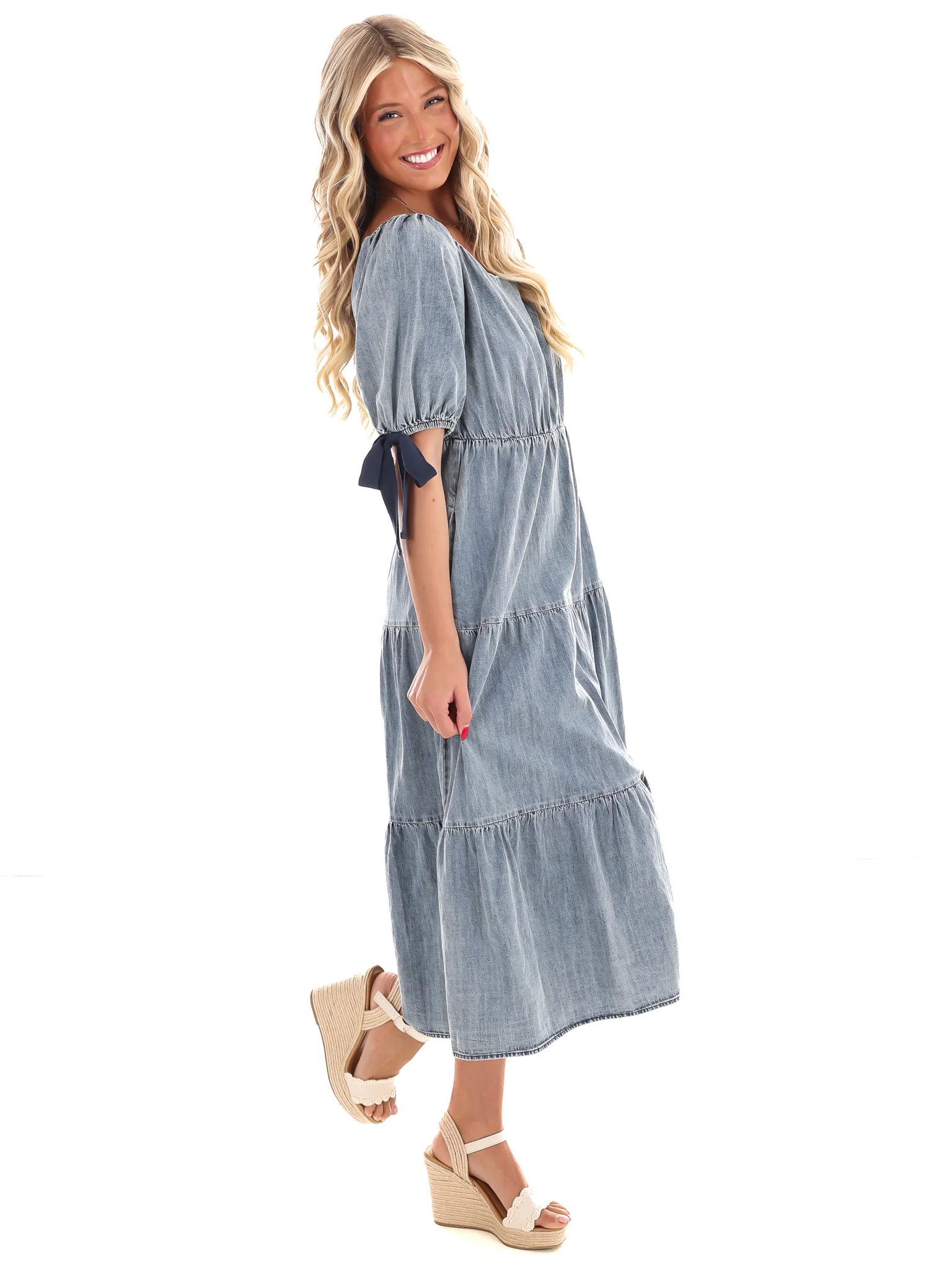 Made for This Denim Midi Dress - Image 6