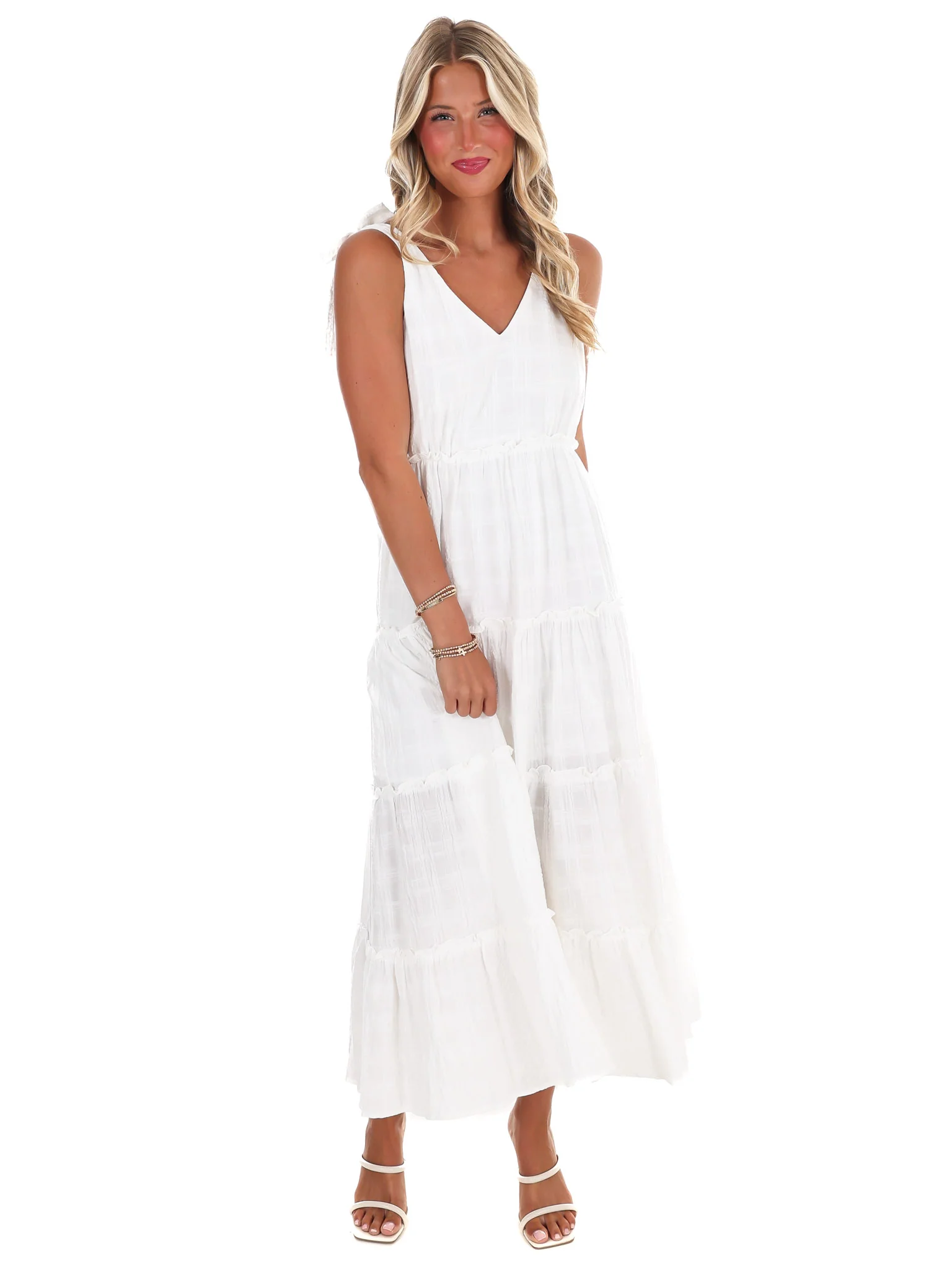 Made You Look Ruffle Midi Dress - Image 3