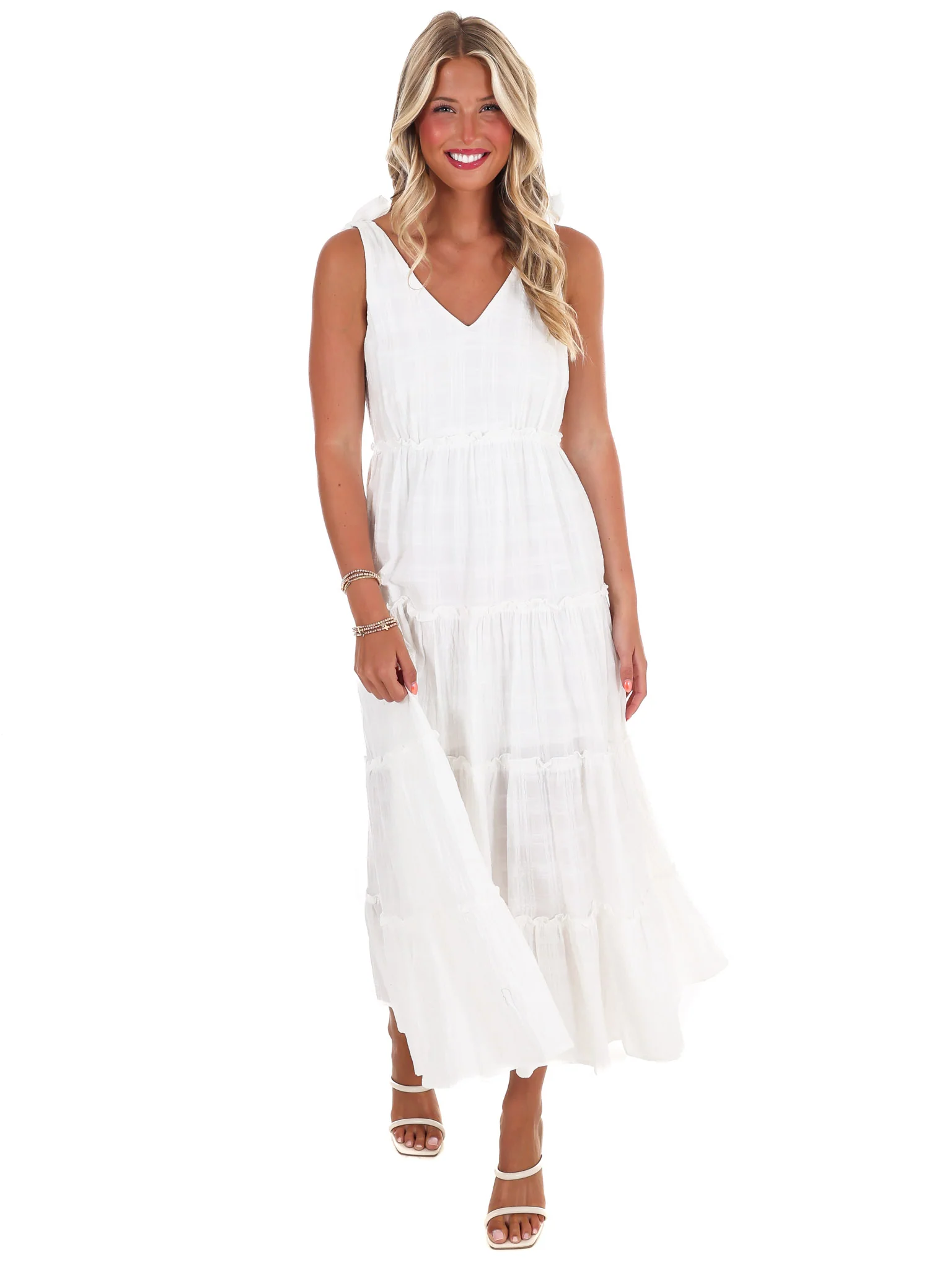 Made You Look Ruffle Midi Dress - Image 5