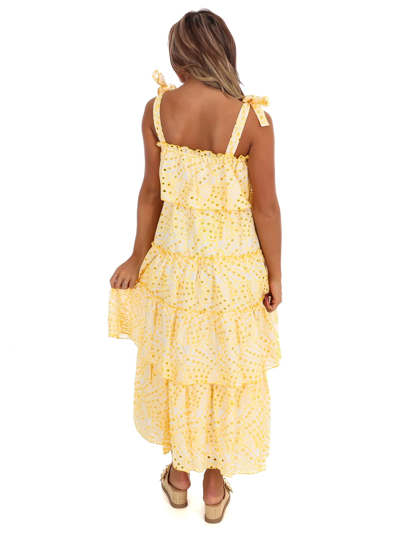 Make A Comeback Tiered Midi Dress - Image 6