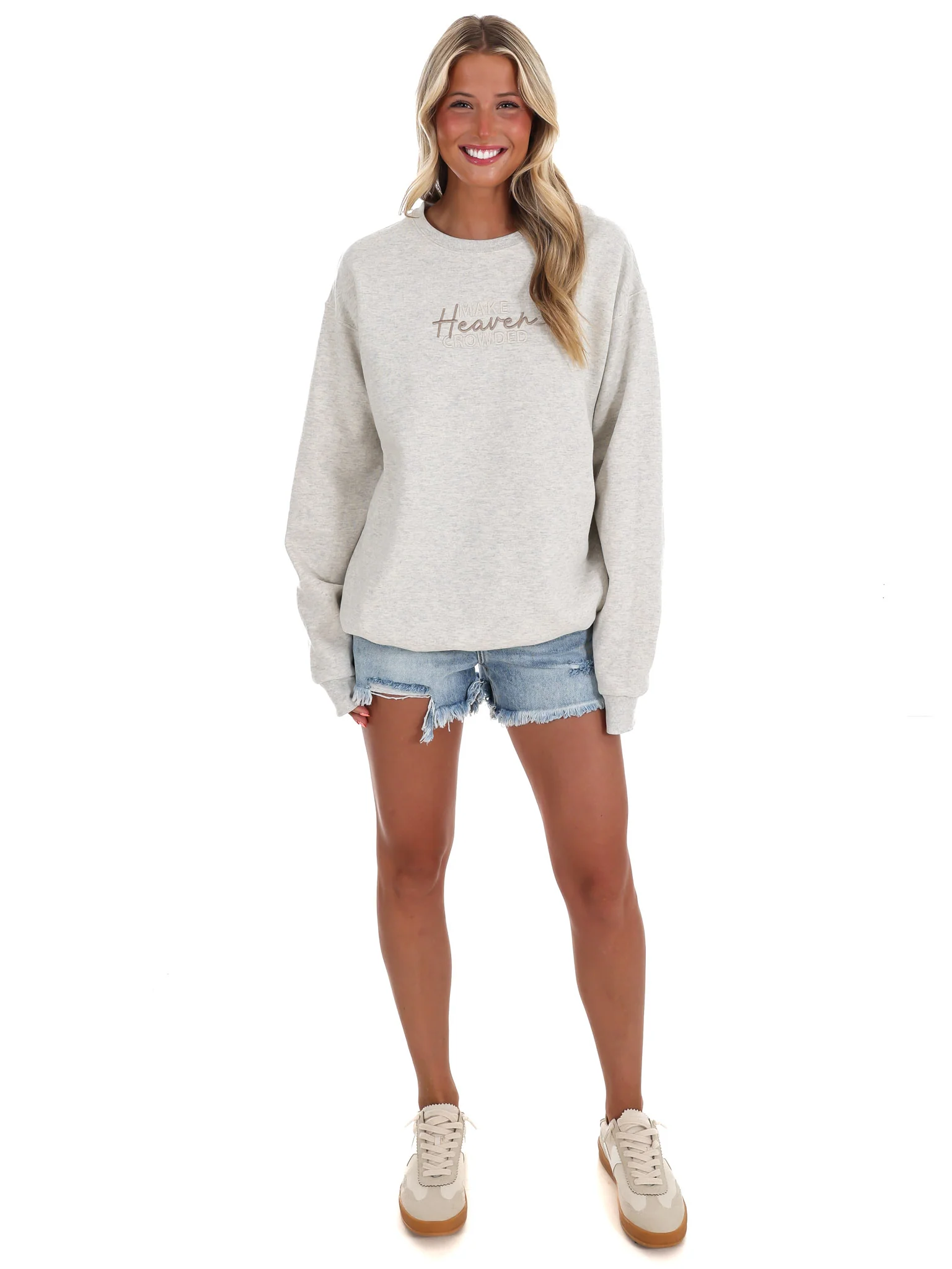 Make Heaven Crowded Embroidered Sweatshirt - Image 2