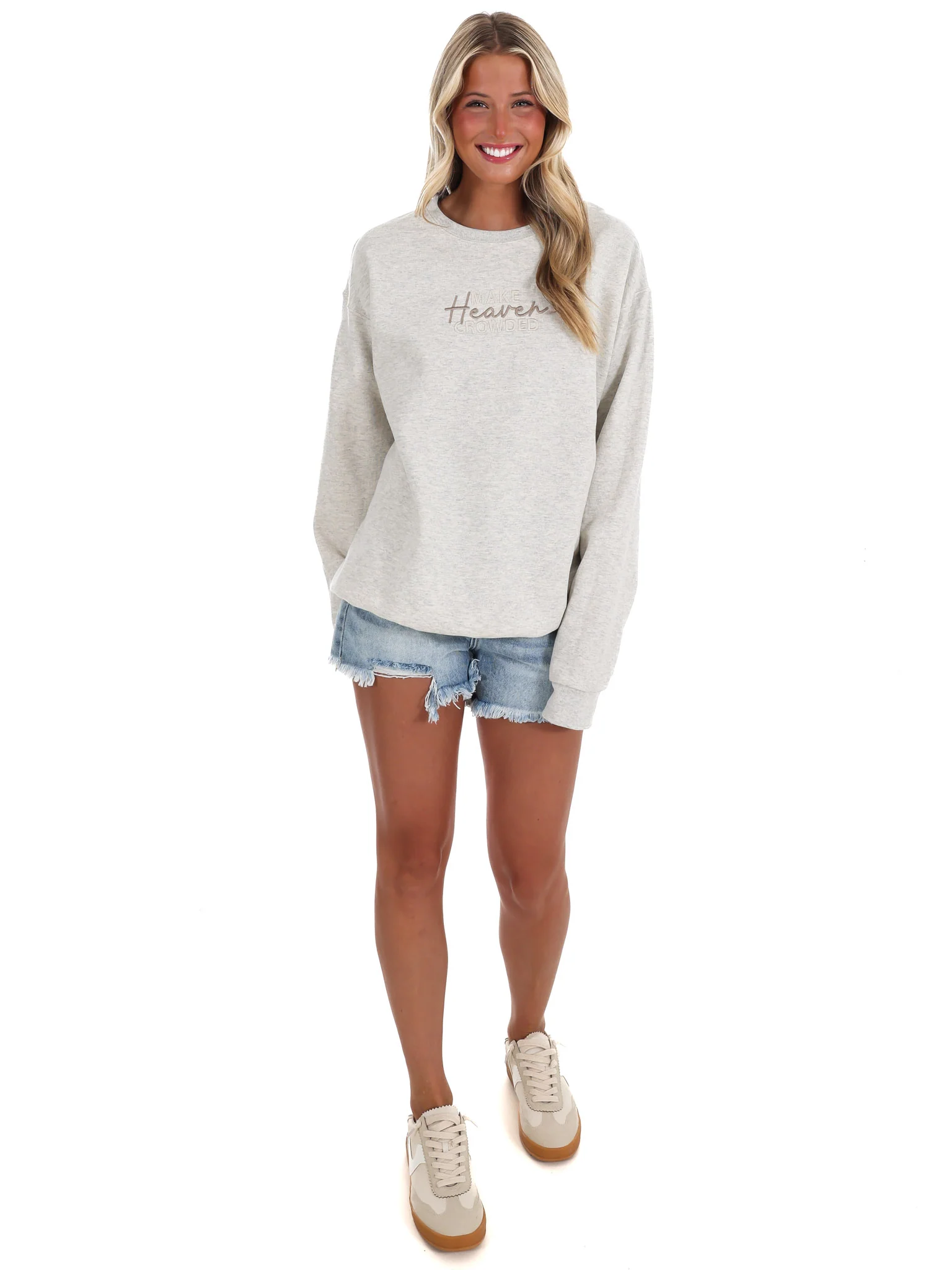 Make Heaven Crowded Embroidered Sweatshirt - Image 4