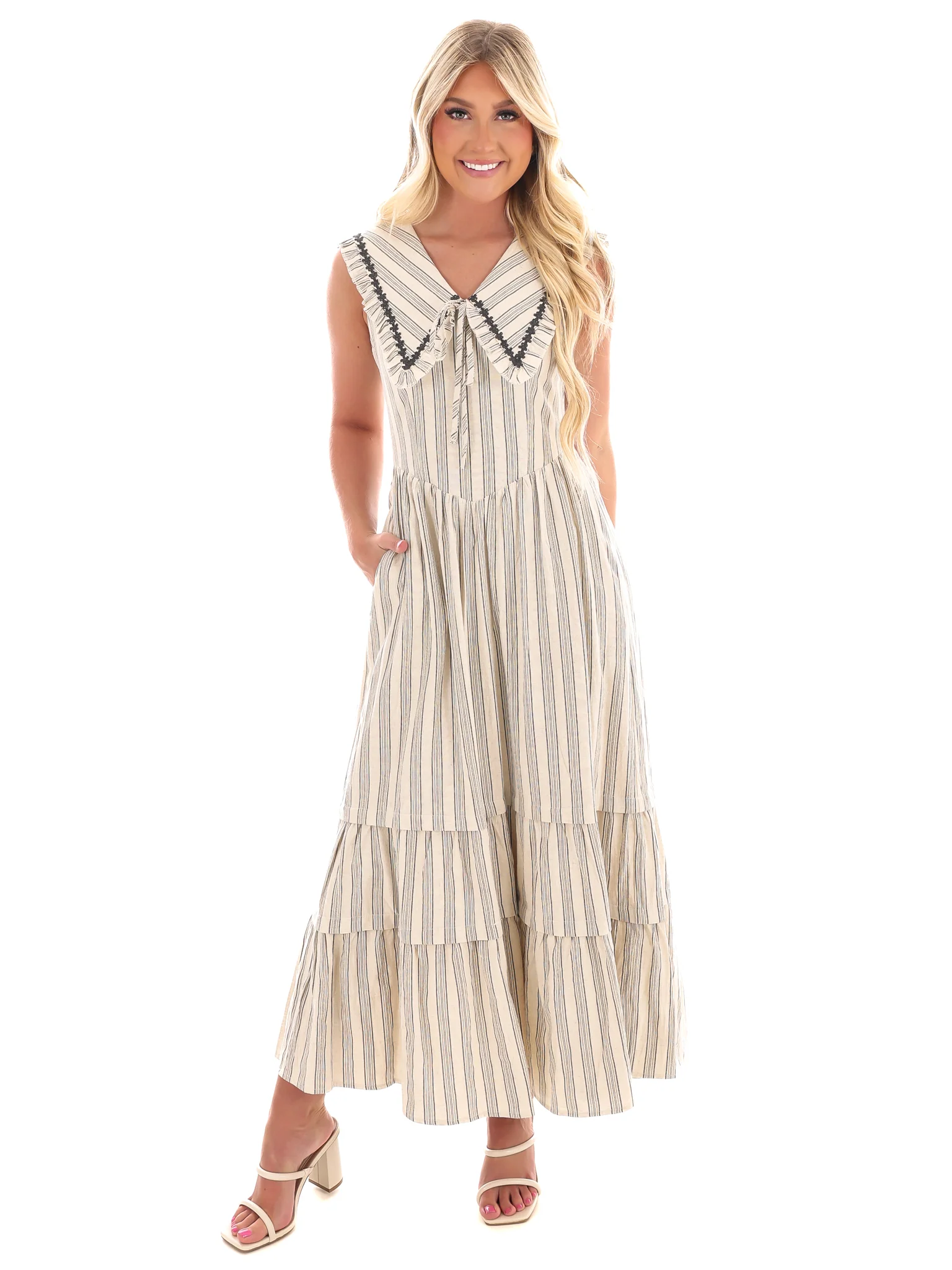 Make Your Own Path Striped Maxi Dress - Image 3