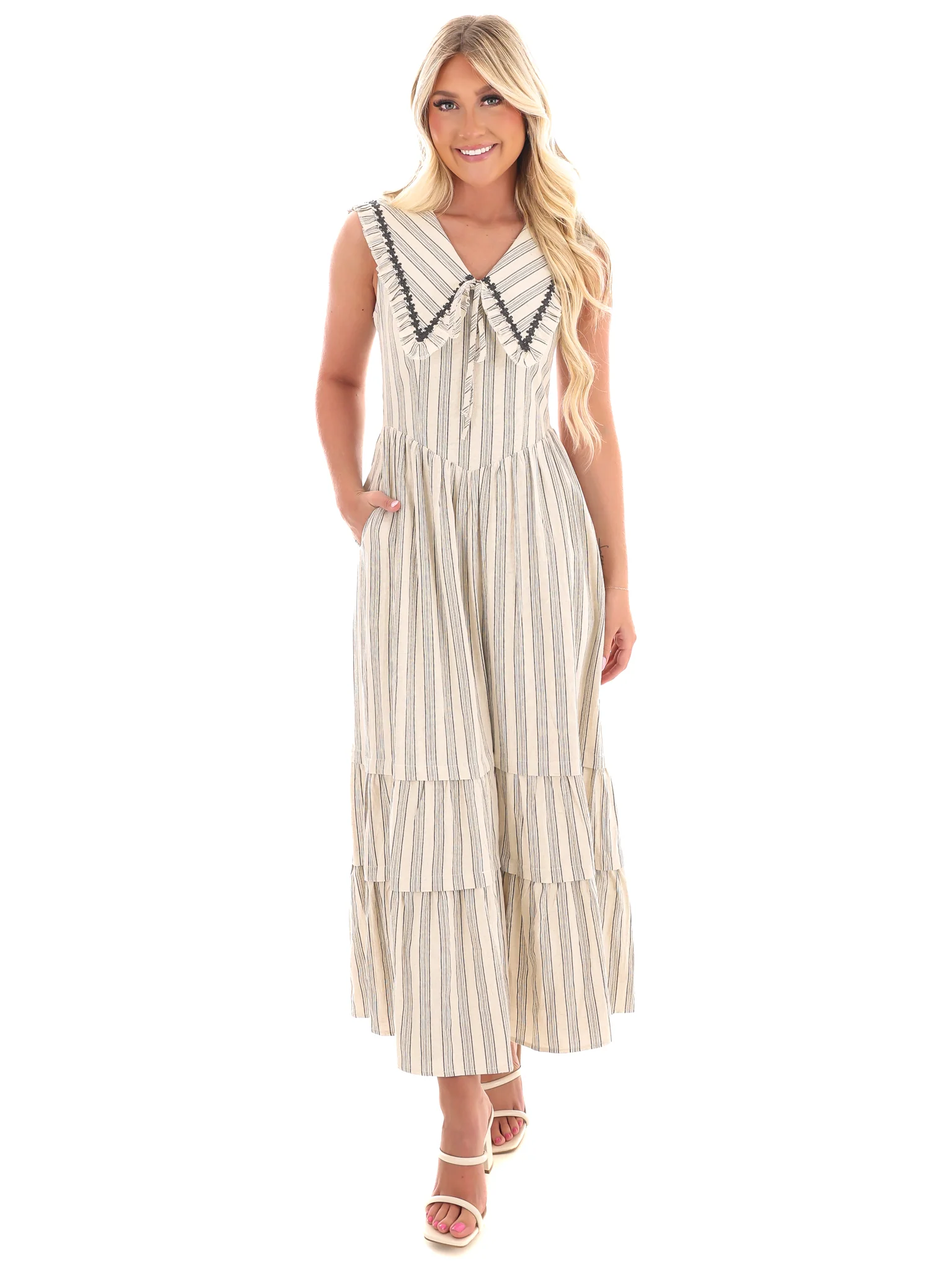 Make Your Own Path Striped Maxi Dress - Image 4