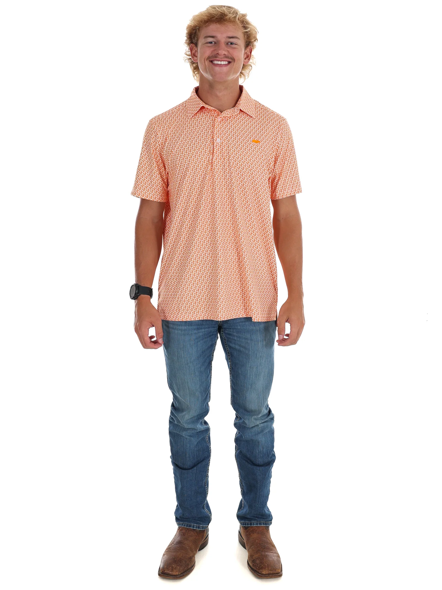 Men's All Over Tri-Star Polo - Image 2