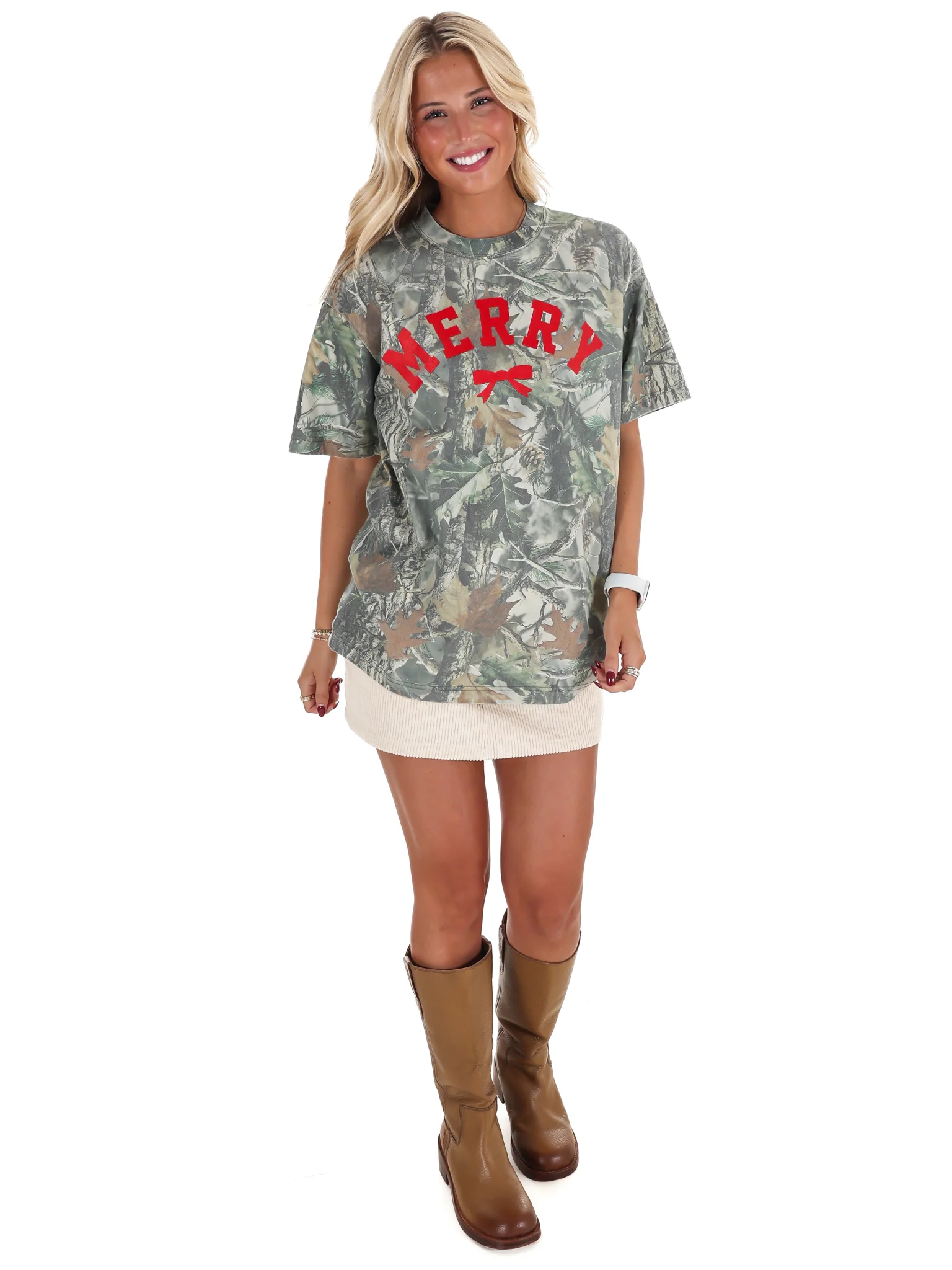 Merry Bow Camouflauge Tee - Image 8