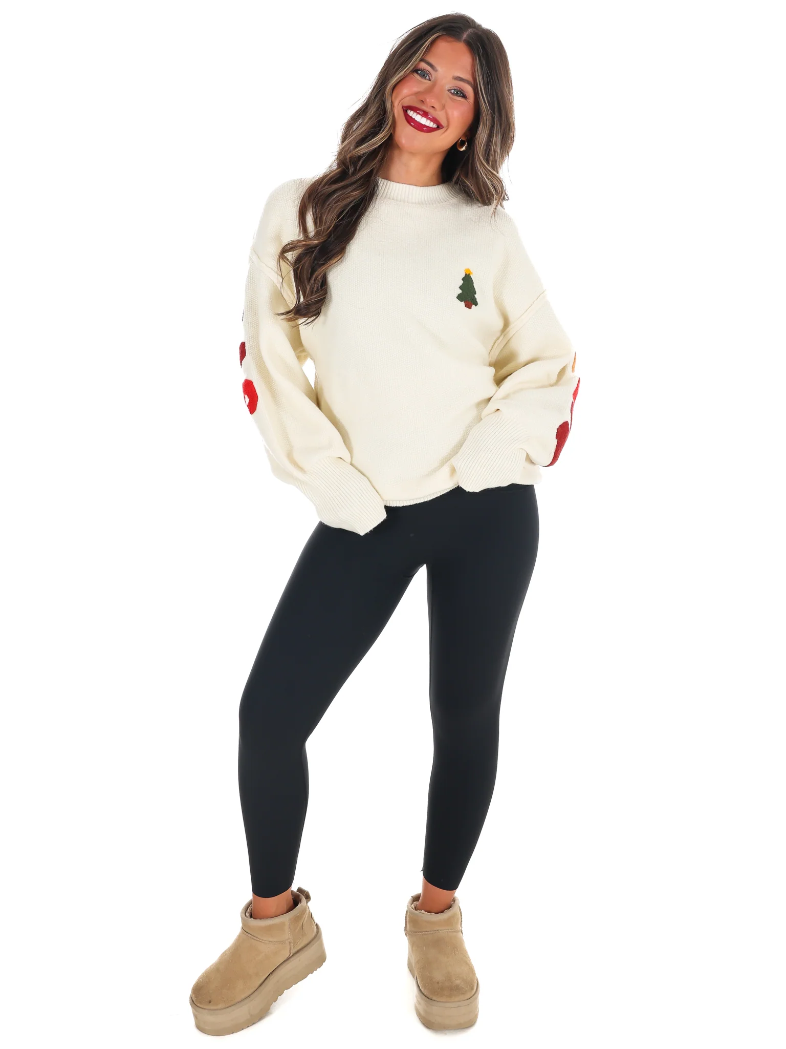 Merry Christmas Multicolor Knit Sweater - Image 13