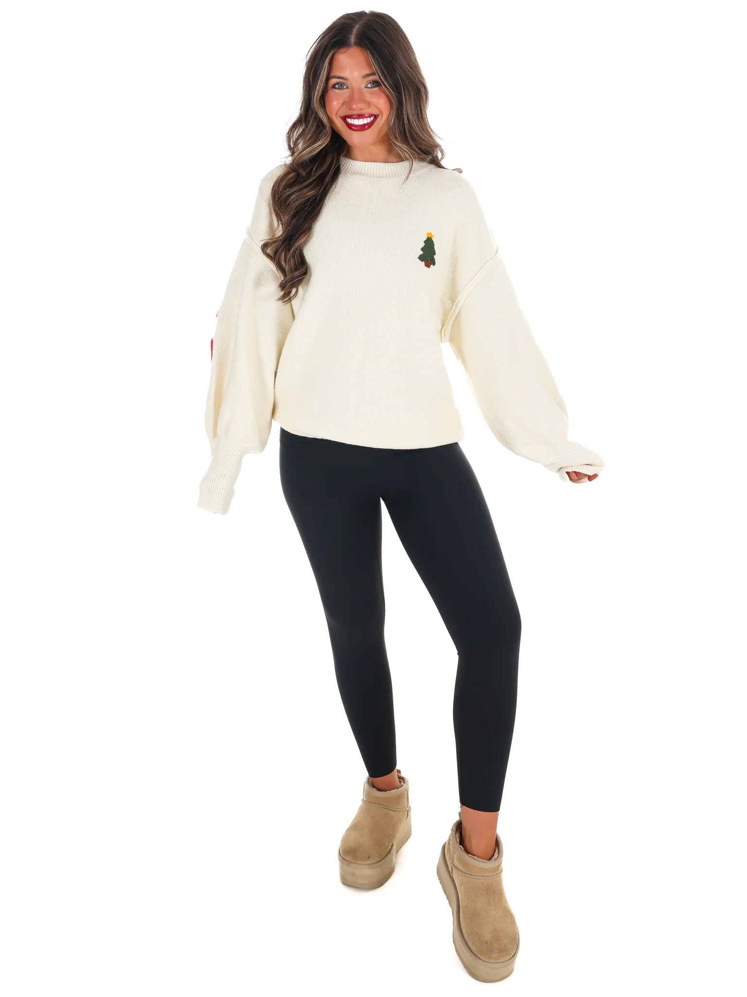 Merry Christmas Multicolor Knit Sweater - Image 15