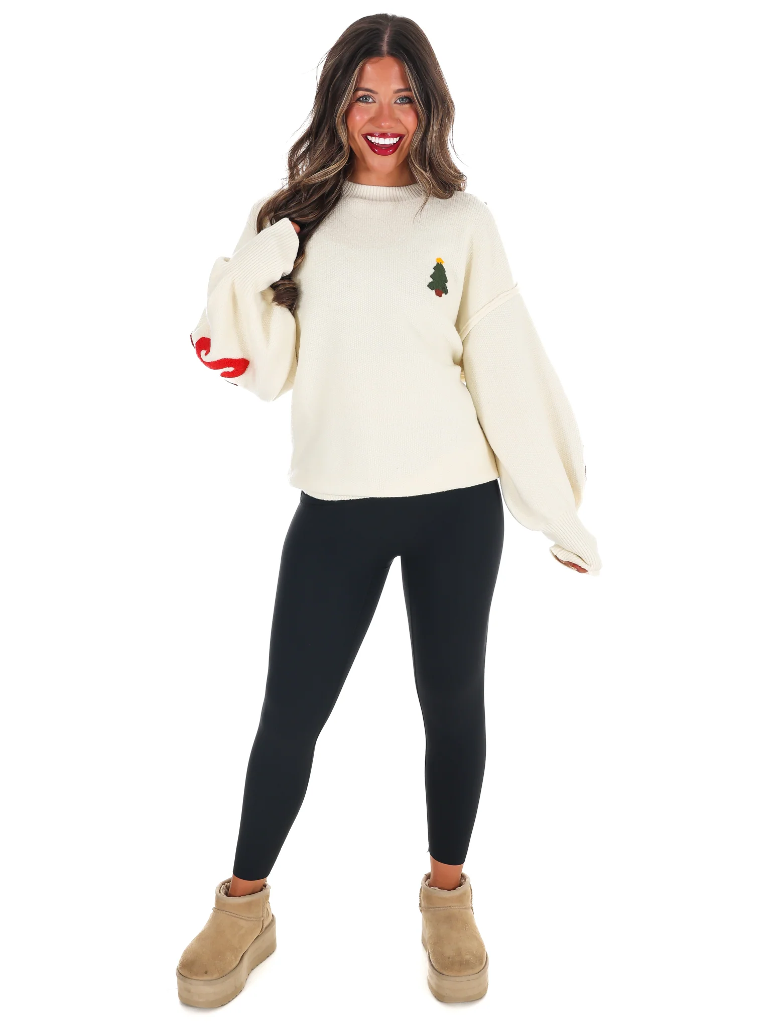 Merry Christmas Multicolor Knit Sweater - Image 17
