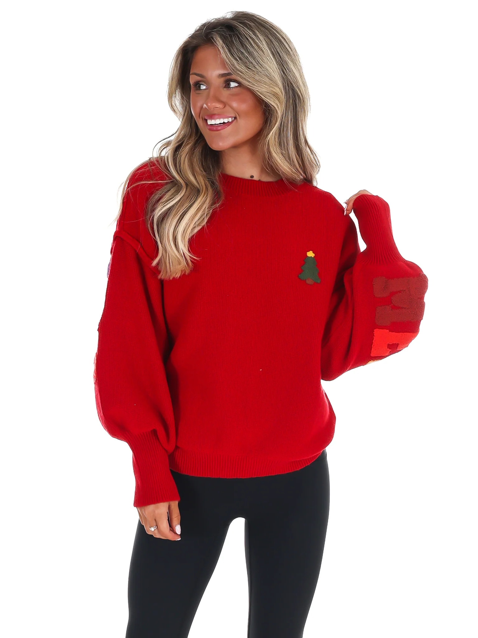 Merry Christmas Multicolor Knit Sweater - Image 7