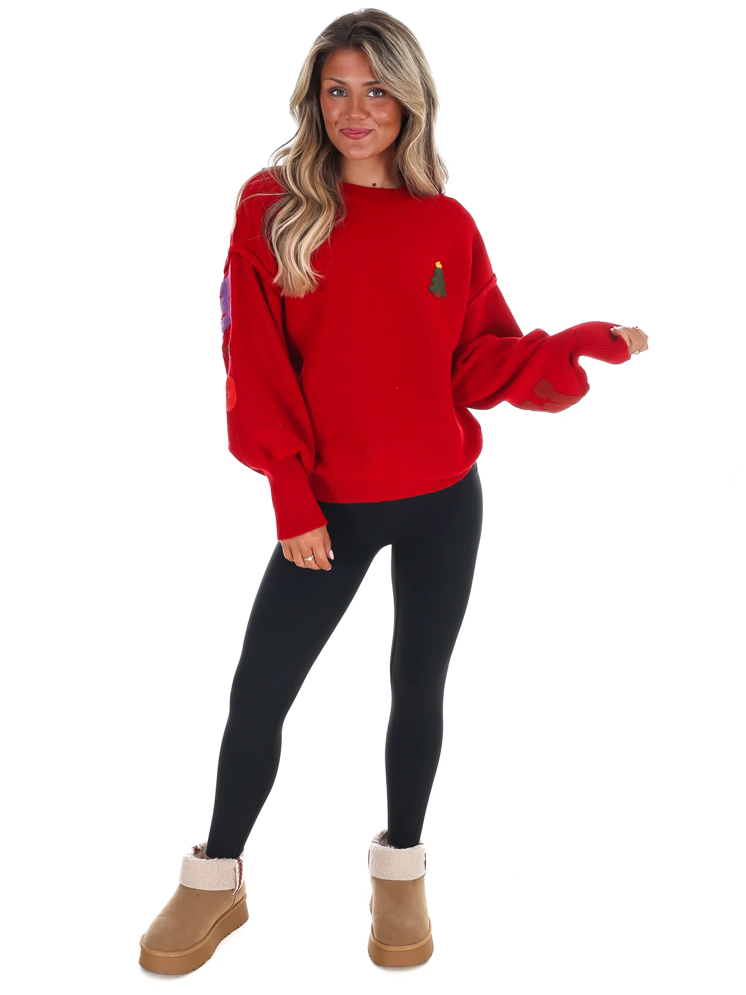 Merry Christmas Multicolor Knit Sweater - Image 8