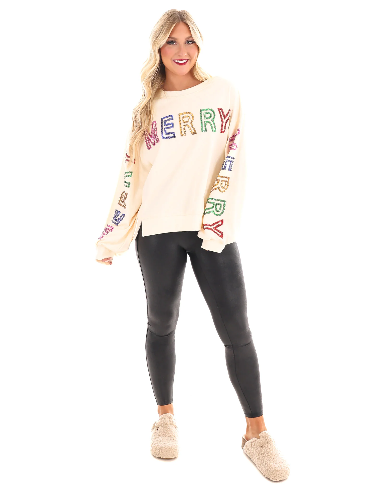 Merry Little Christmas Loose Fit Top - Image 6