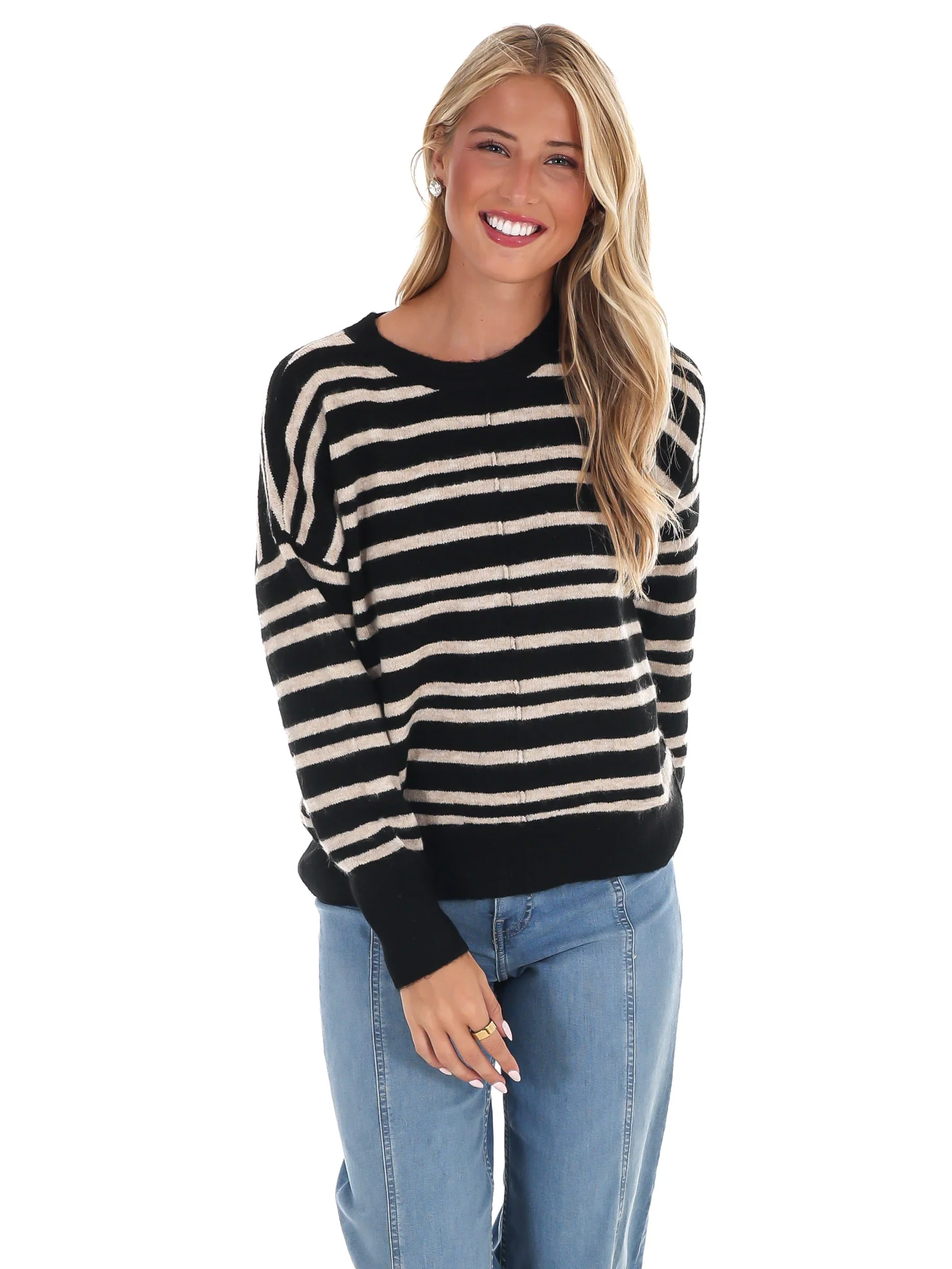 Midnight Muse Stripe Sweater - Image 3