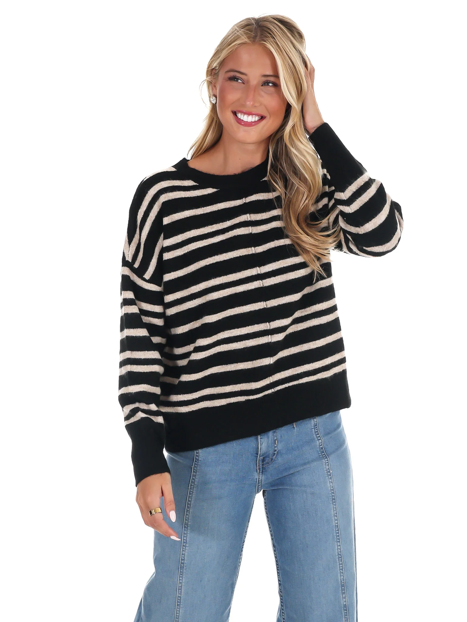 Midnight Muse Stripe Sweater - Image 5