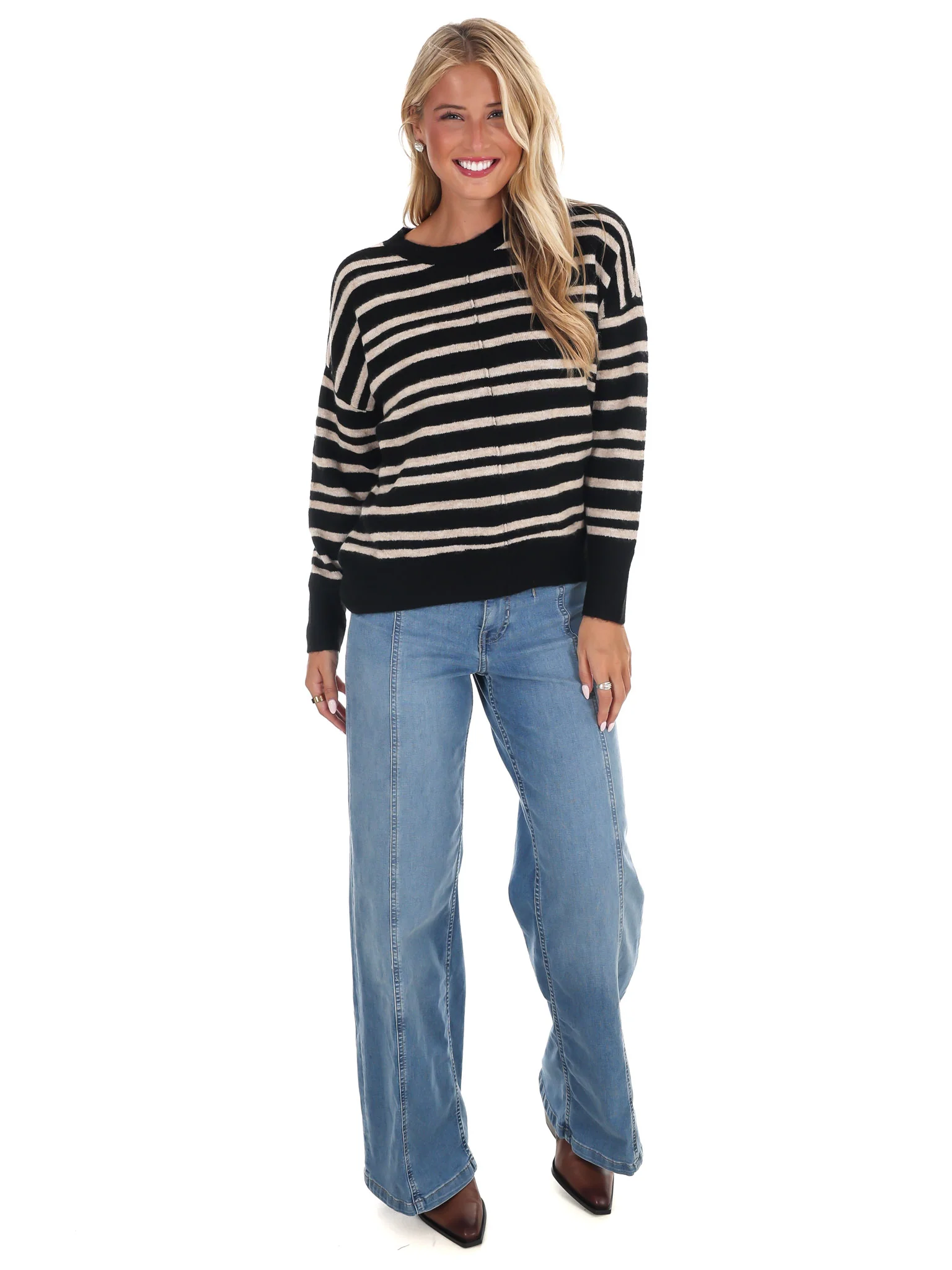 Midnight Muse Stripe Sweater - Image 6