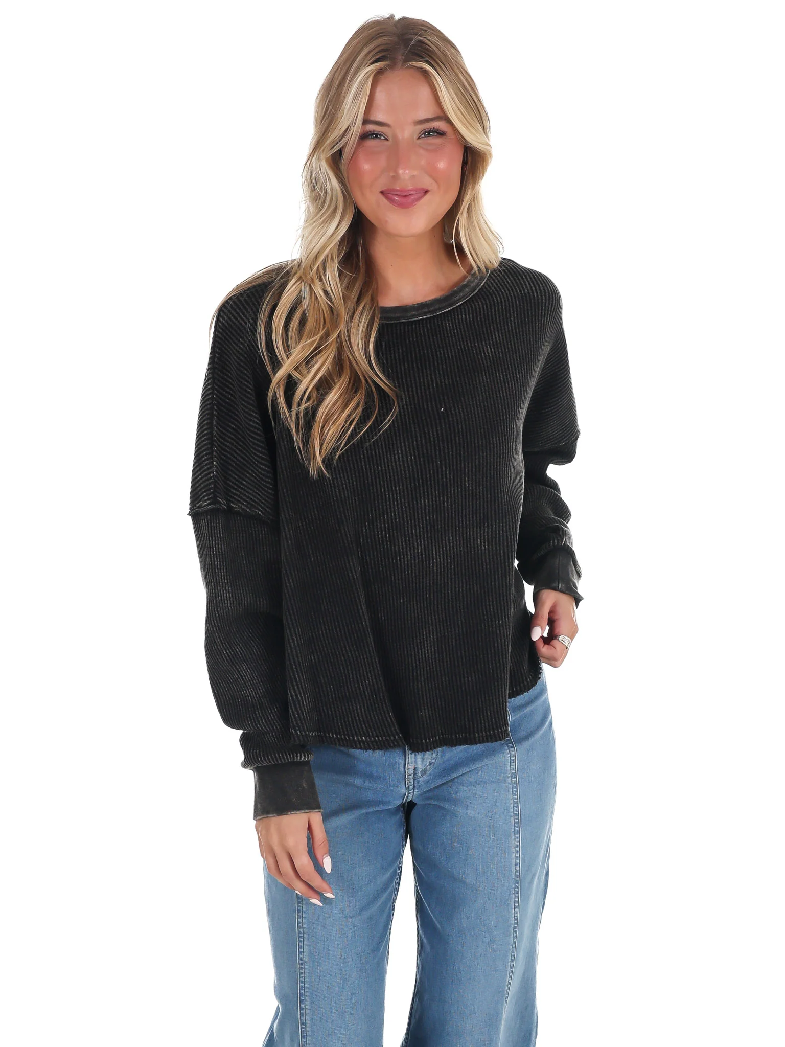 Mineral Mist Waffle Knit Top - Image 19