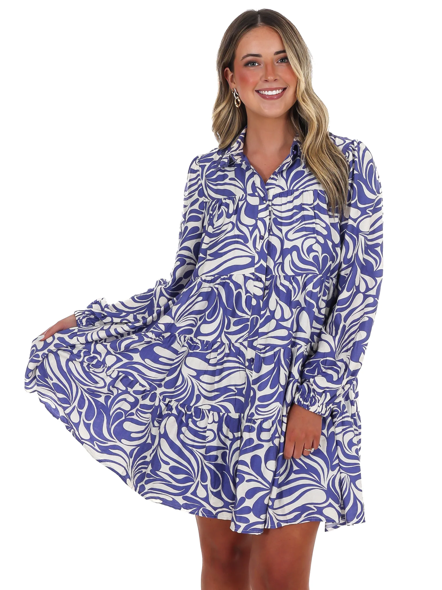 Moodboard Abstract Print Dress - Image 5