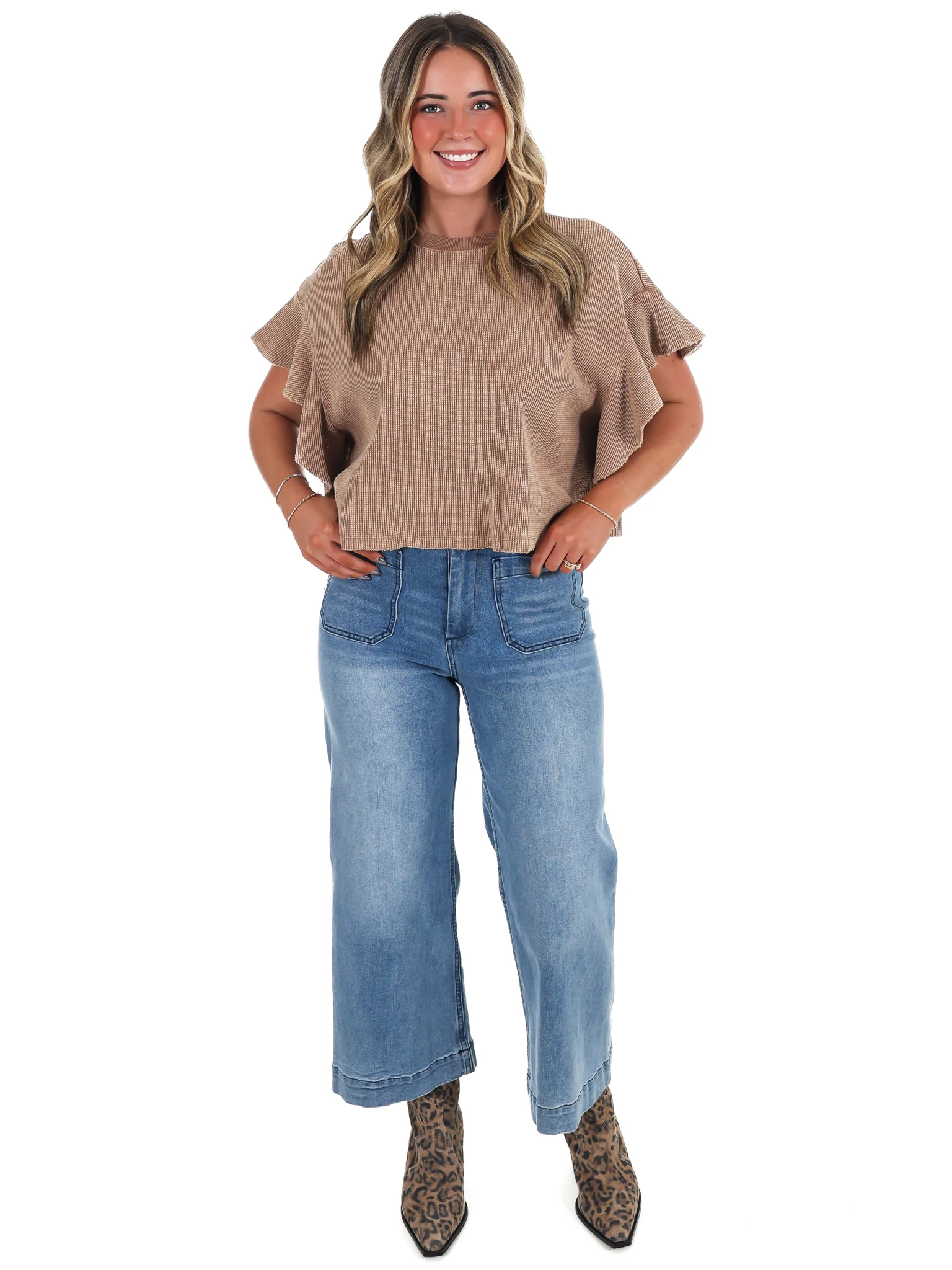 Morning Brew Waffle Knit Top - Image 21