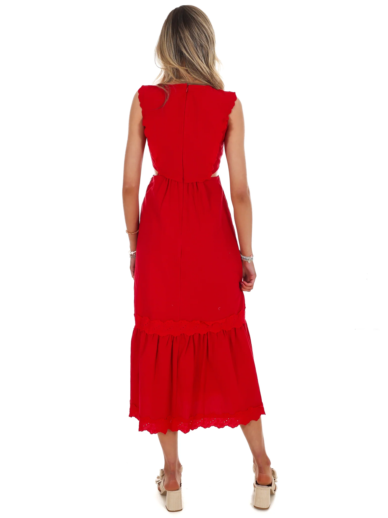 Must Be Love Embroidered Cut Out Maxi Dress - Image 9