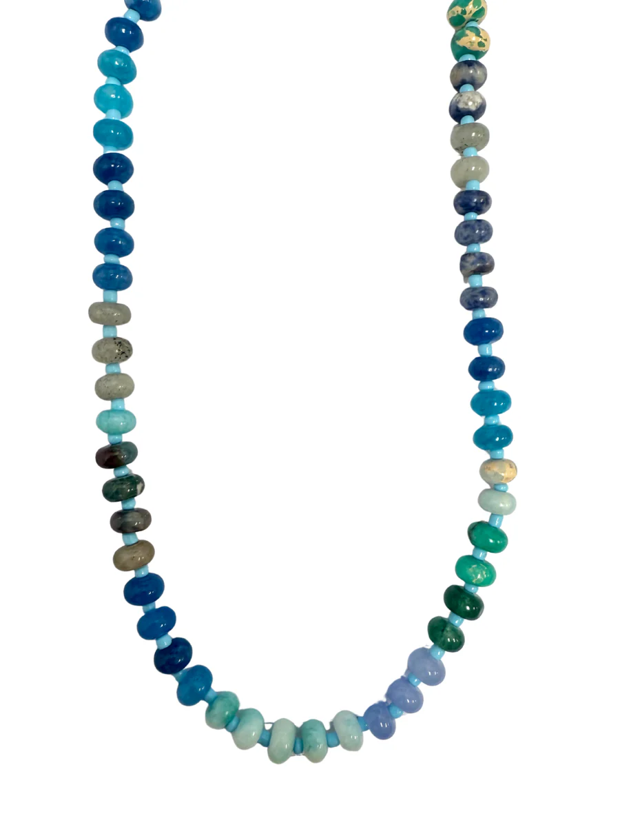 Natural Stone Beaded Necklace - Image 2