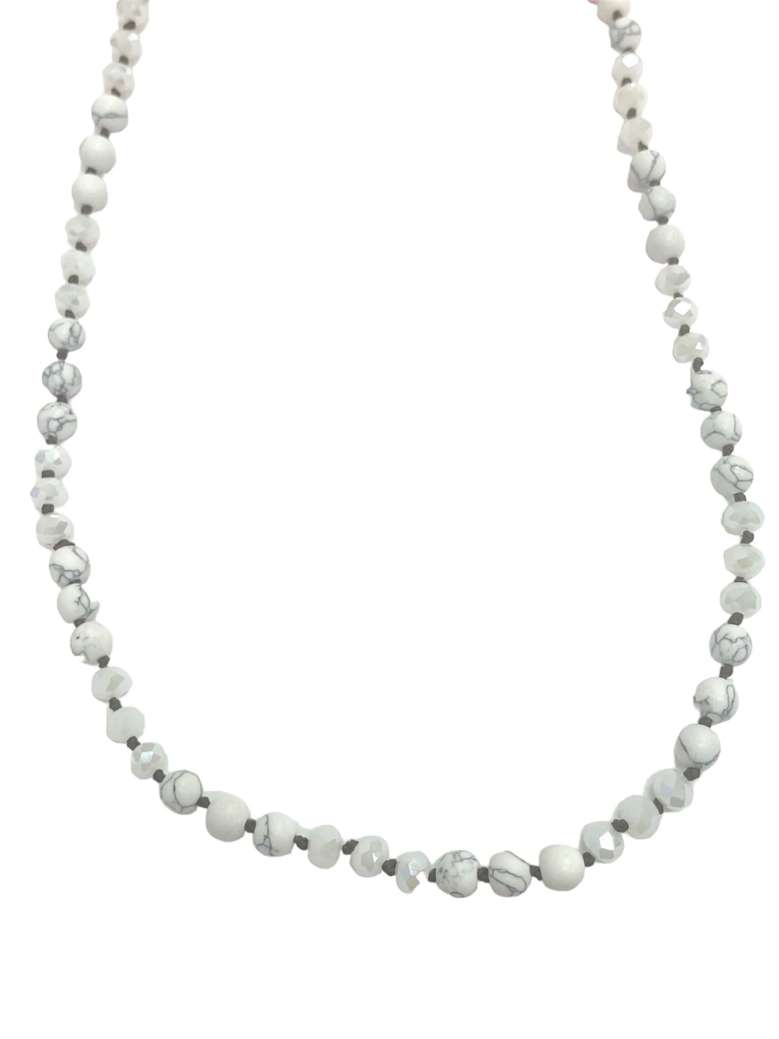 Natural Stone Crystal Necklace - Image 3