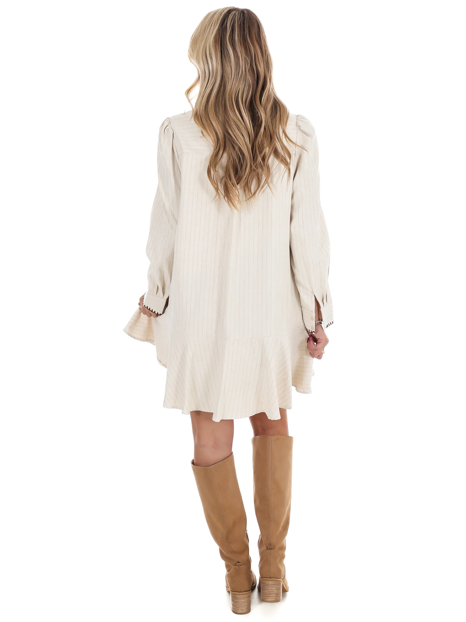 Naturally Yours Stripe Shirt Dress - Image 7