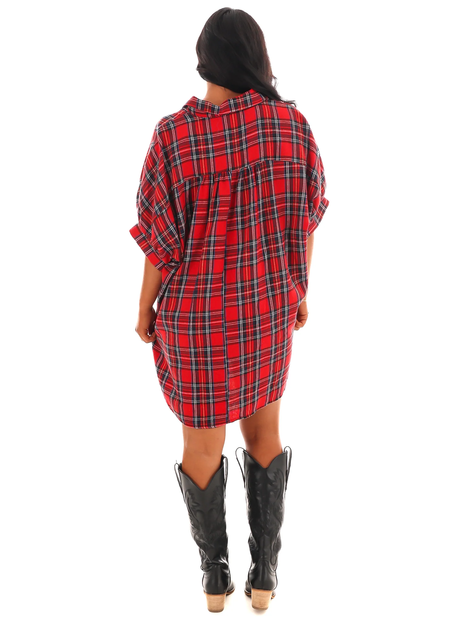 Need it All Plaid Shirt Dress - Image 7