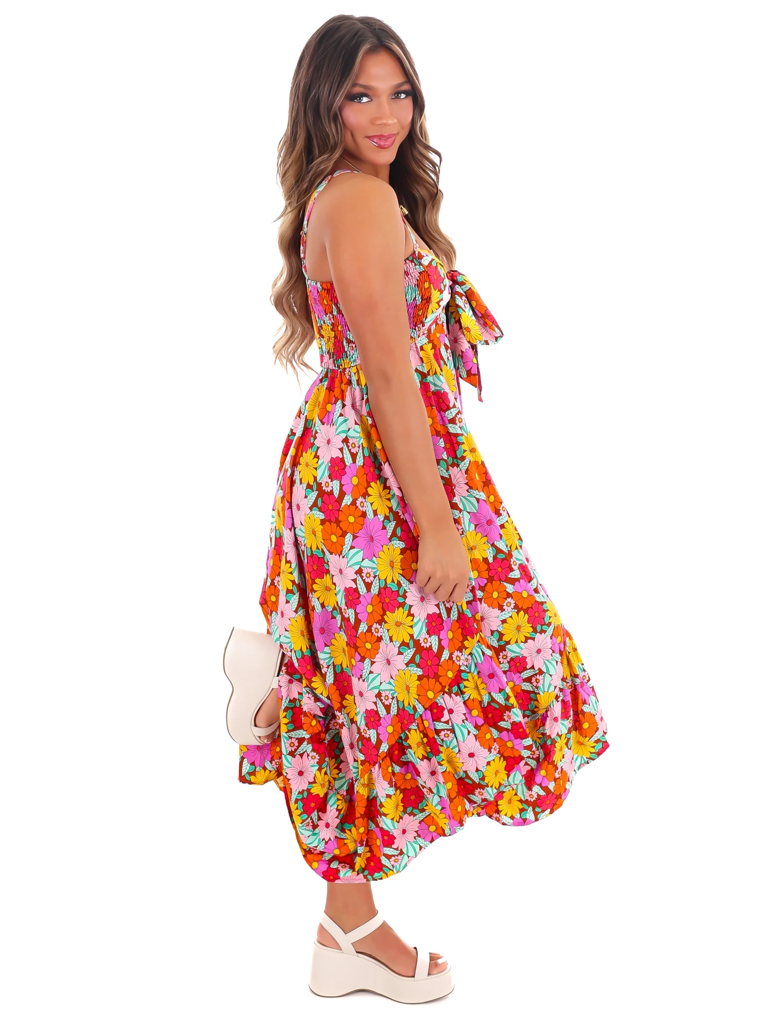 Never Let Go Floral Midi Dress - Image 14