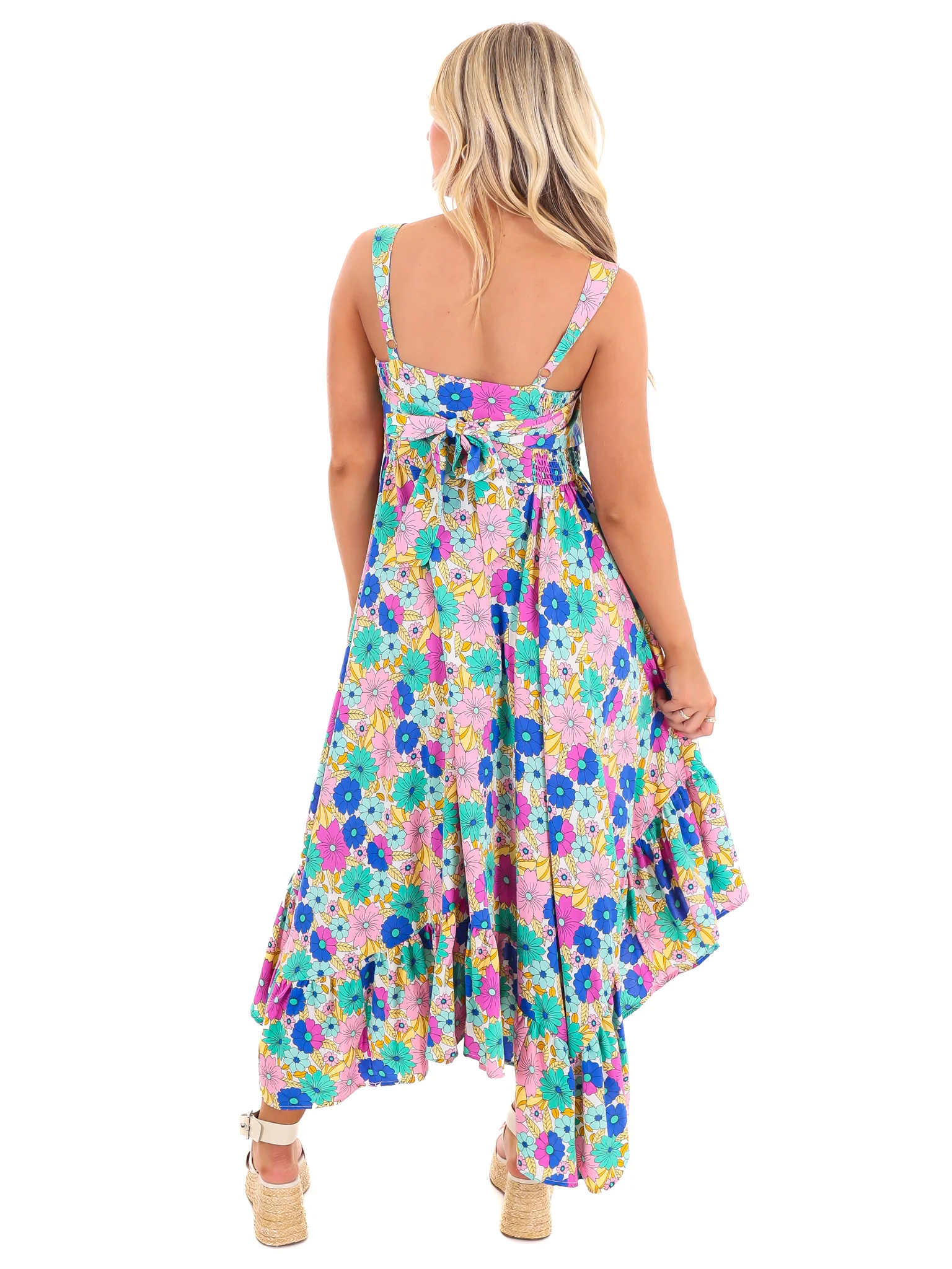 Never Let Go Floral Midi Dress - Image 7