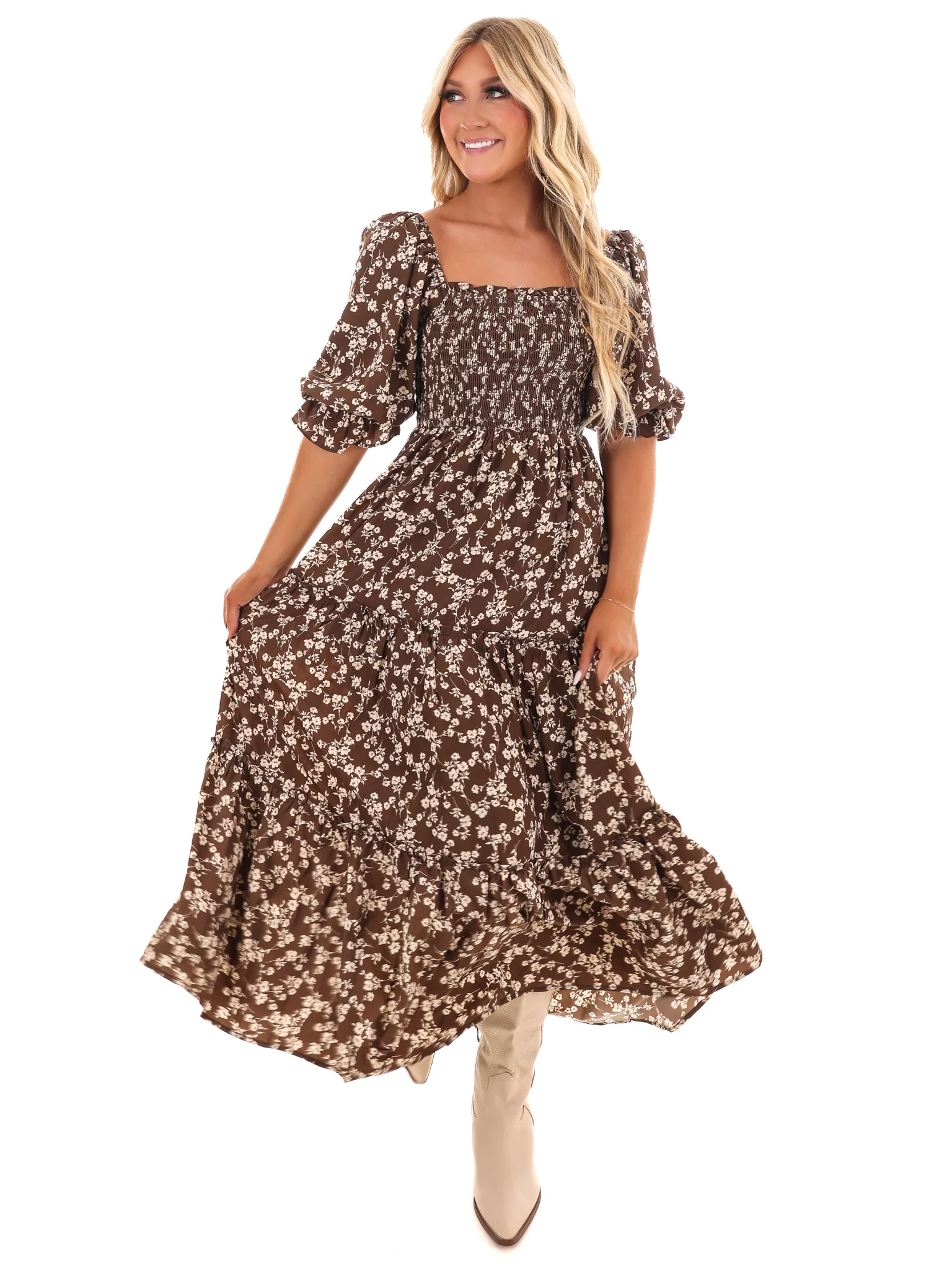 Nice to Know You Floral Midi Dress - Image 7