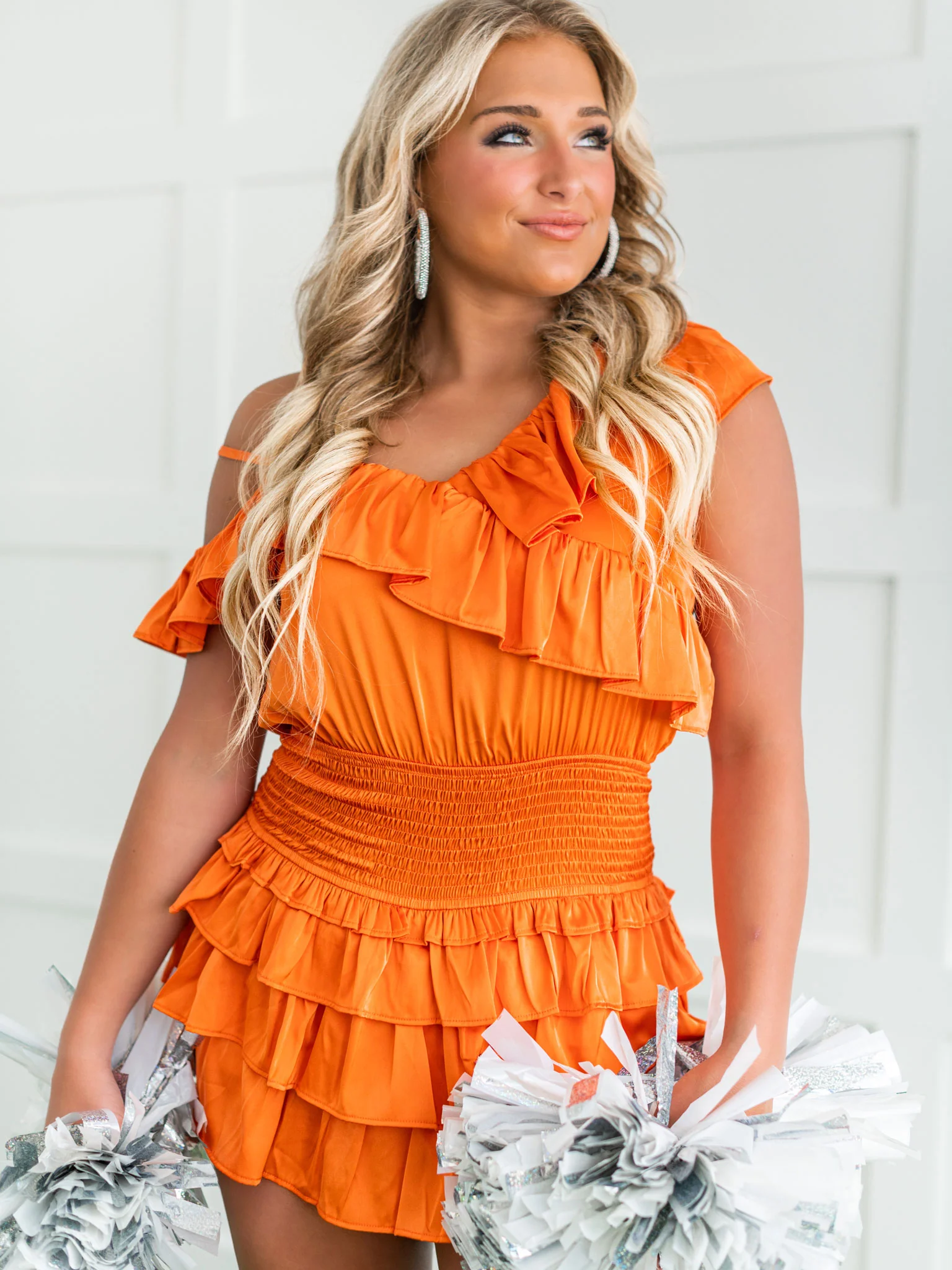 No I in Team Ruffled Romper - Image 5