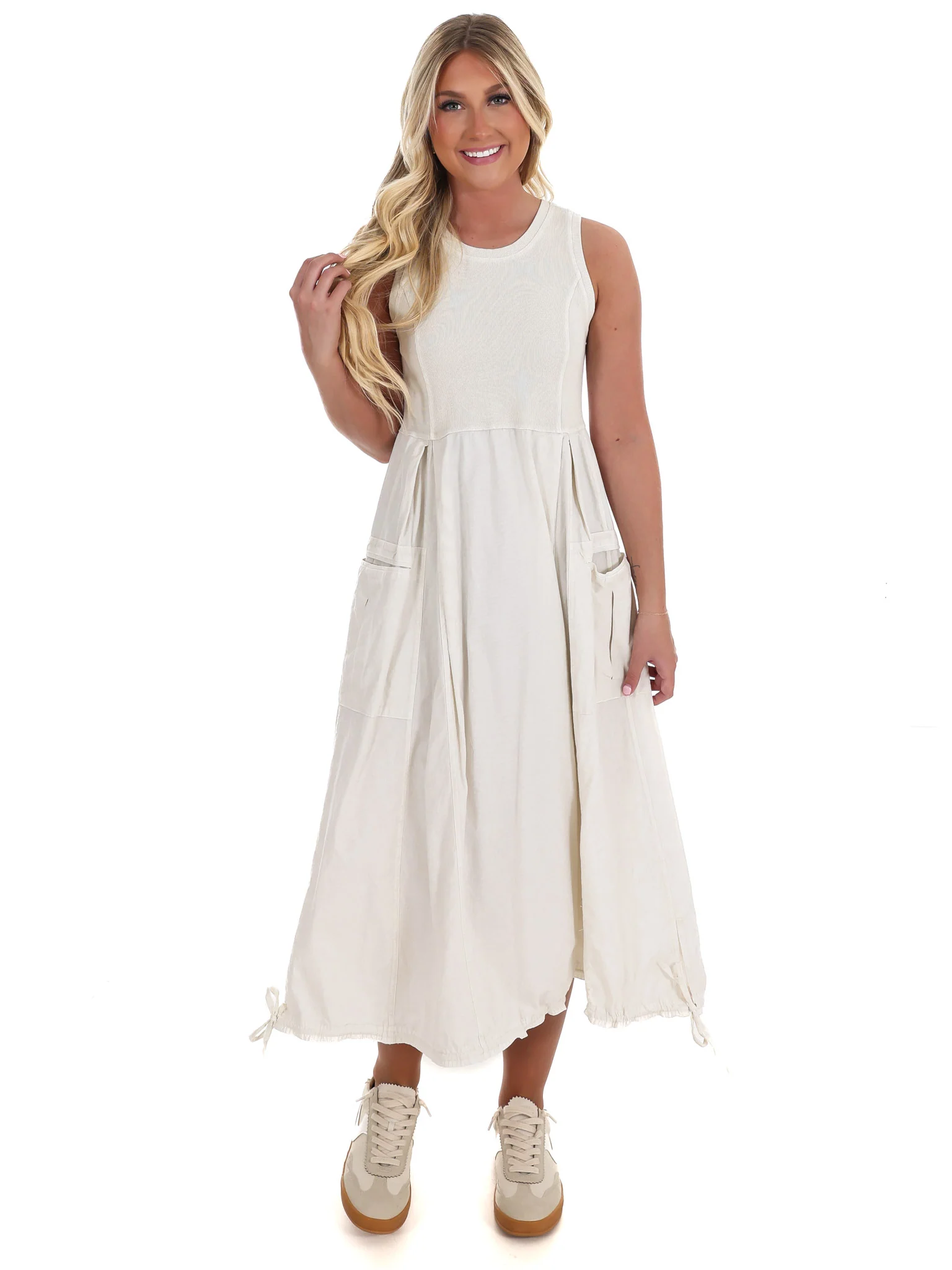 No Strings Attached Cargo Maxi Dress - Image 3