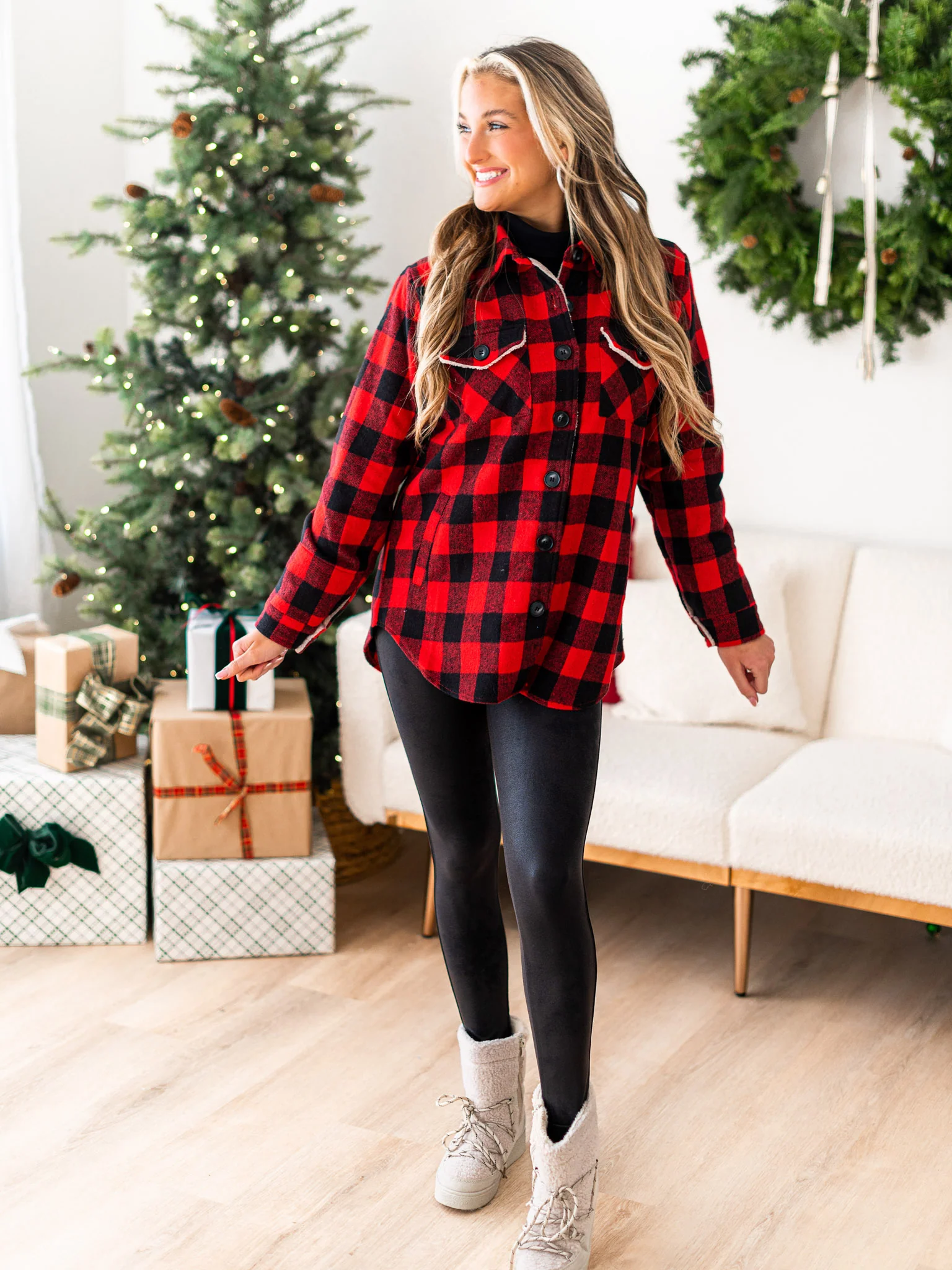 Northern Attitude Plaid Top - Image 2