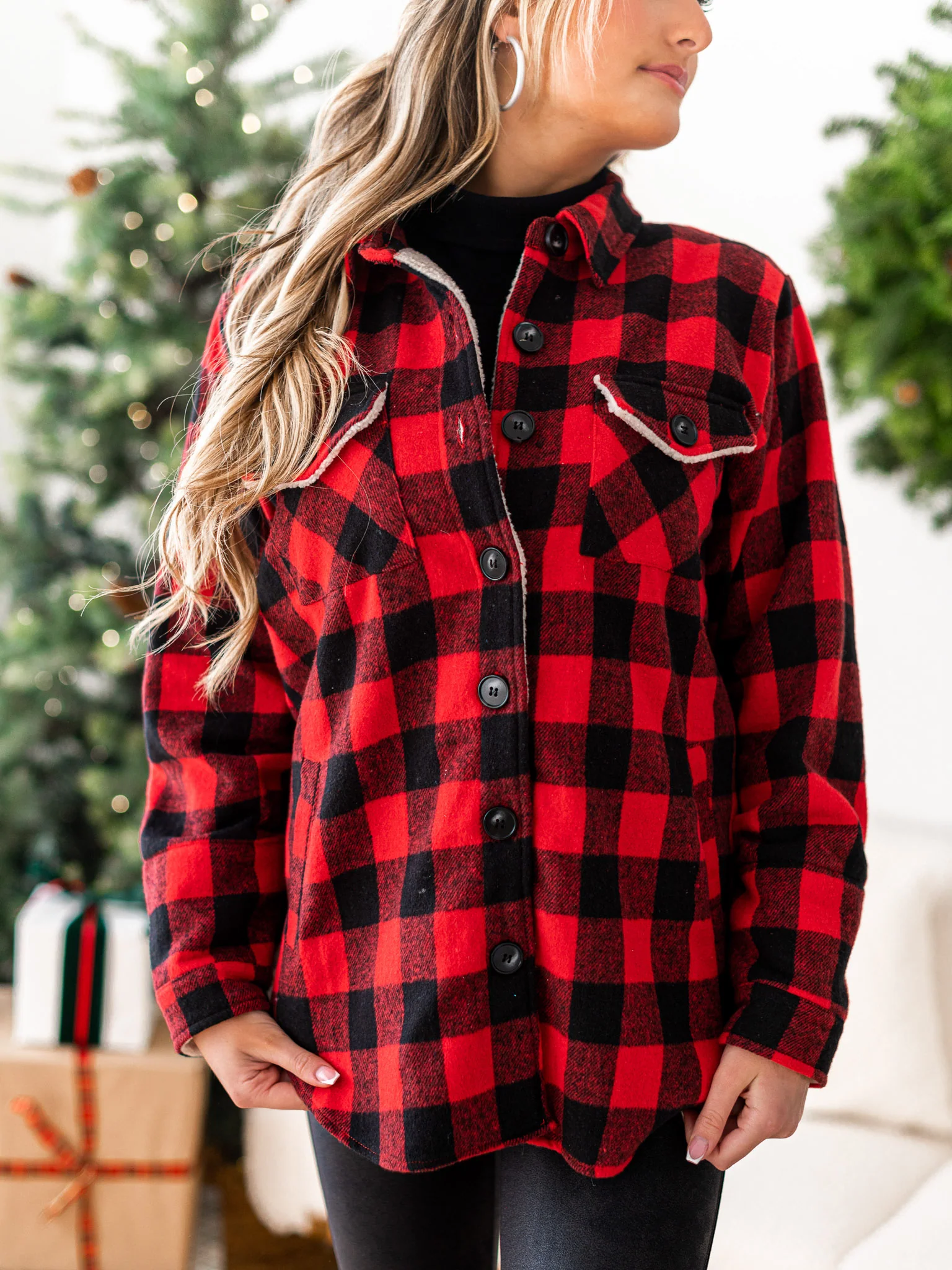 Northern Attitude Plaid Top - Image 3