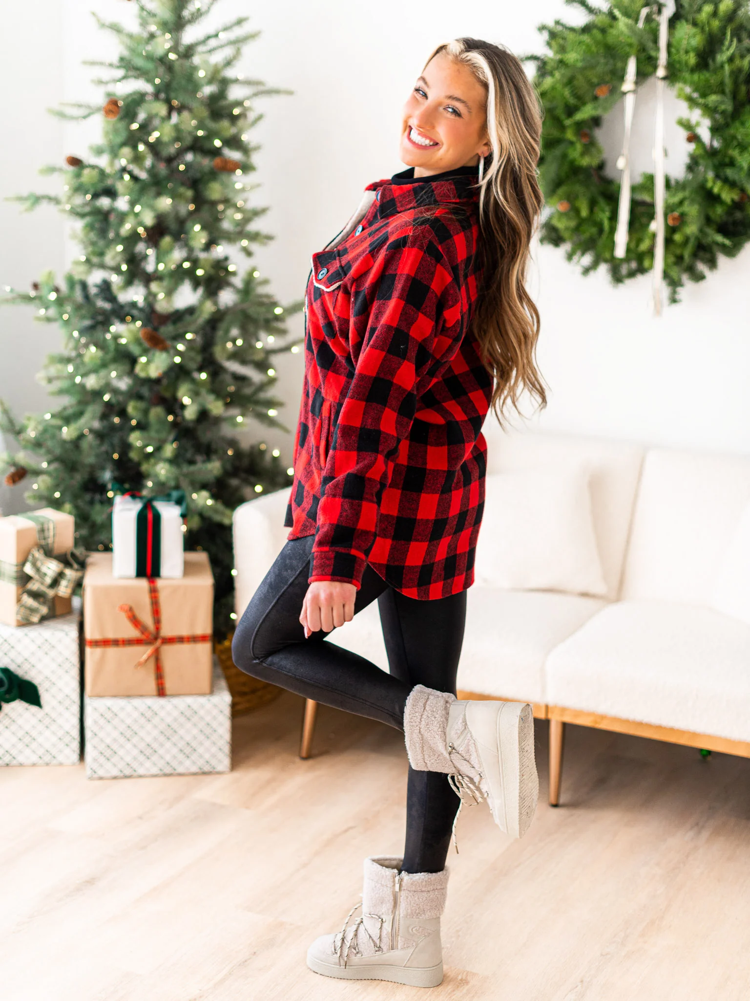 Northern Attitude Plaid Top - Image 5
