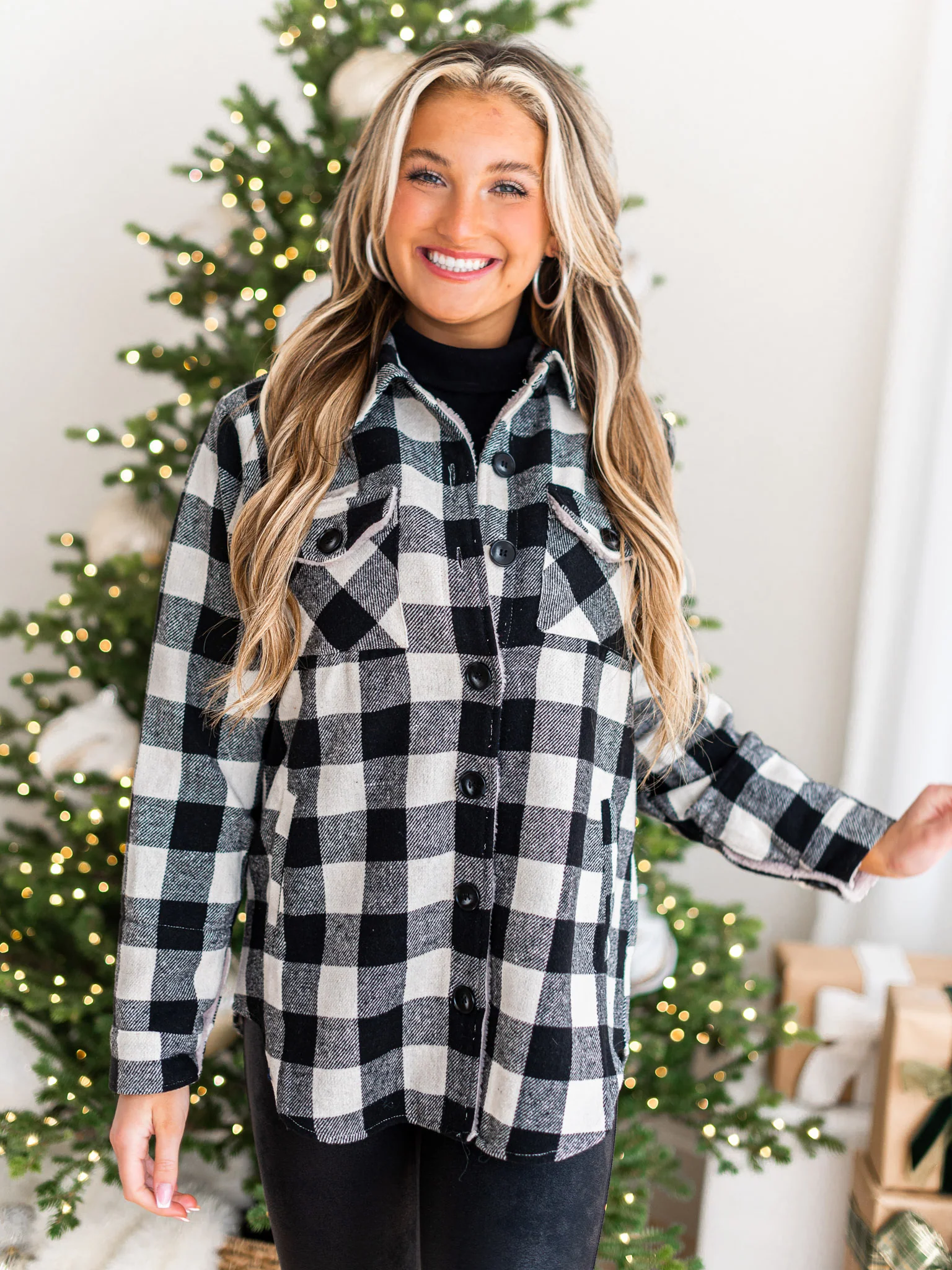 Northern Attitude Plaid Top - Image 7
