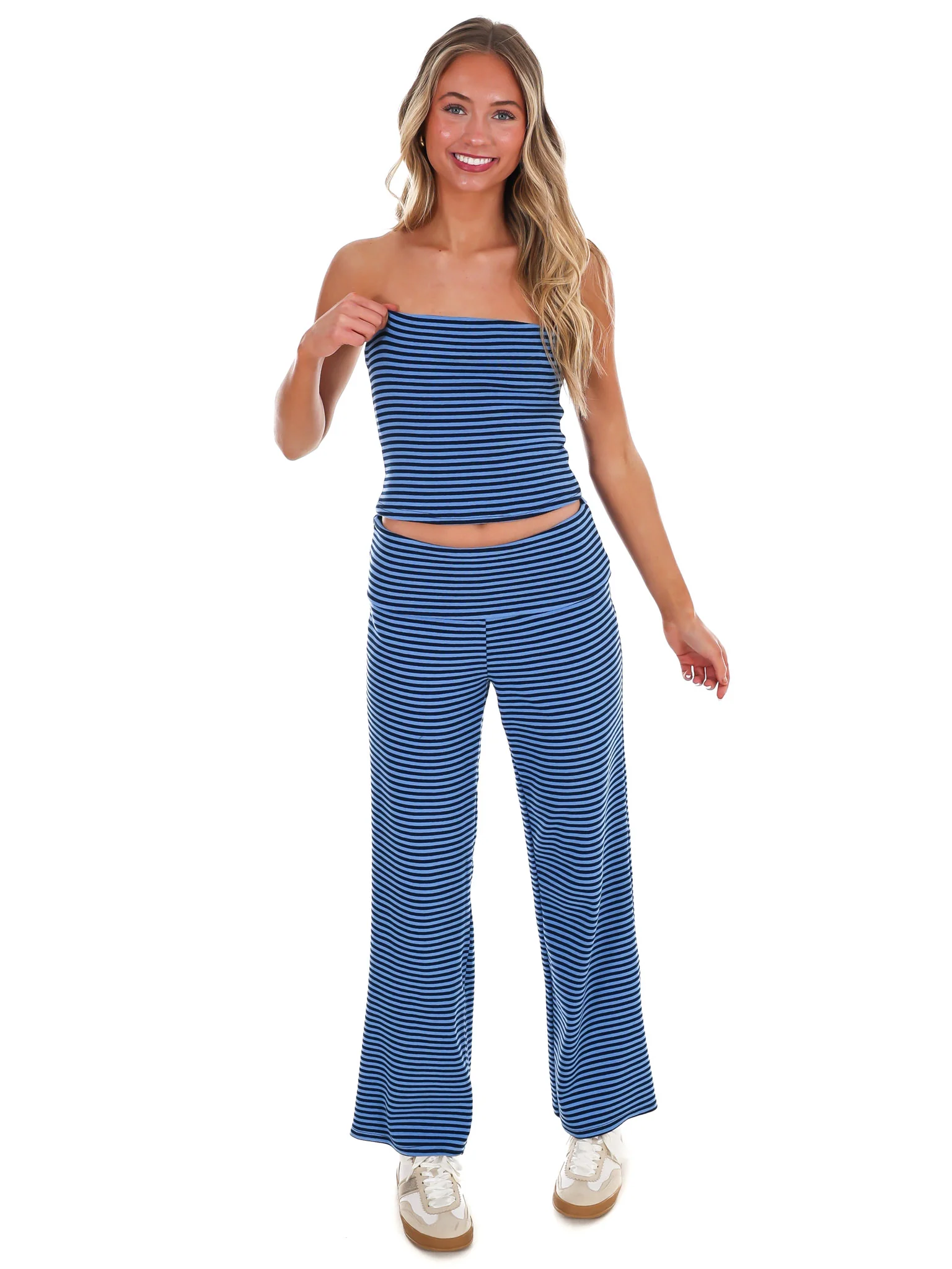 Not Like Us Stripe Two Piece Set - Image 5