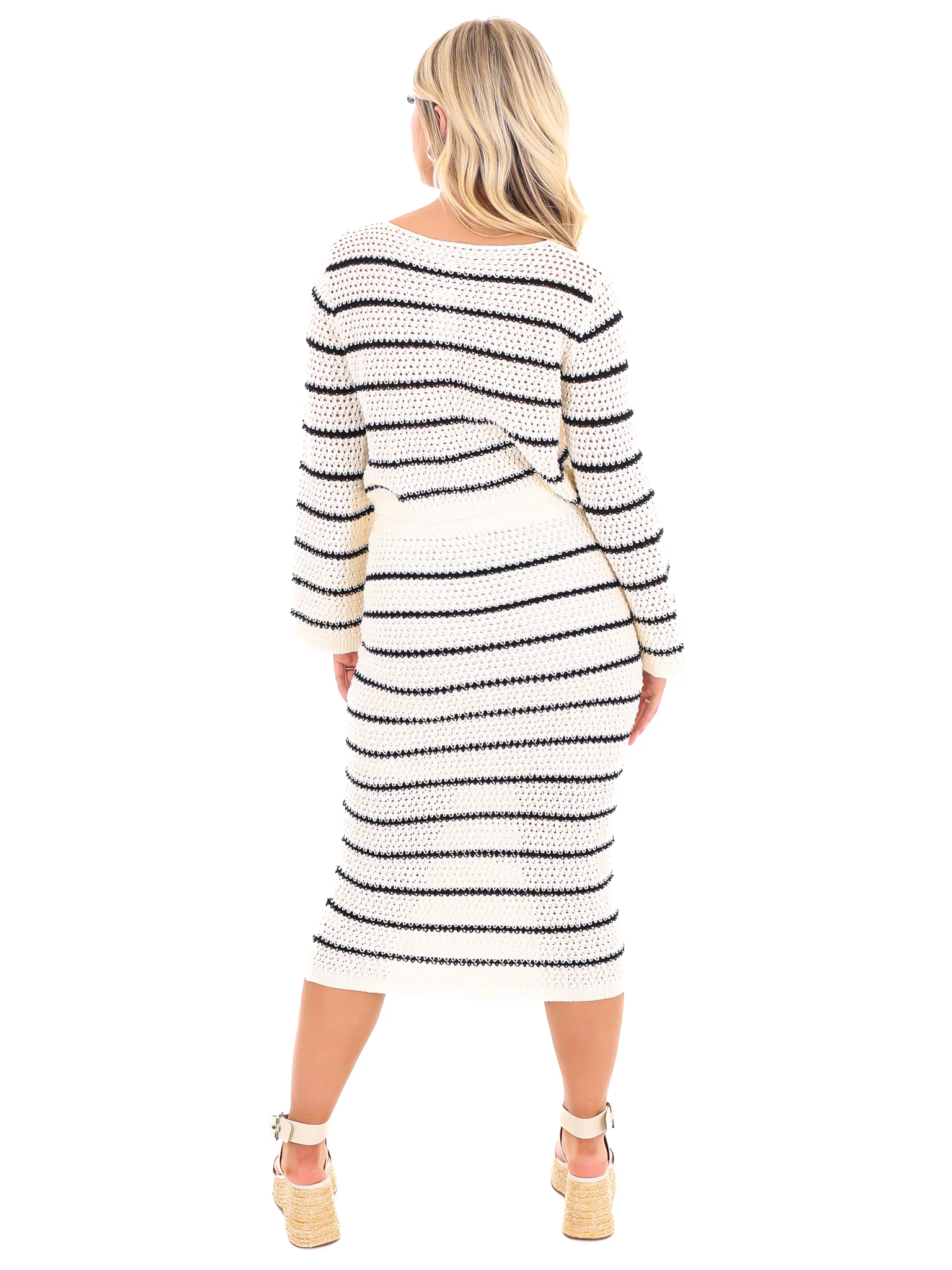 Not Over You Stripe Two Piece Set - Image 7