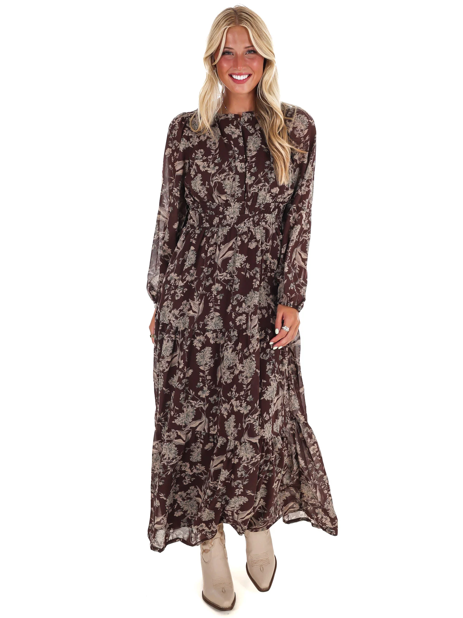 Nothing but Time Floral Maxi Dress - Image 19