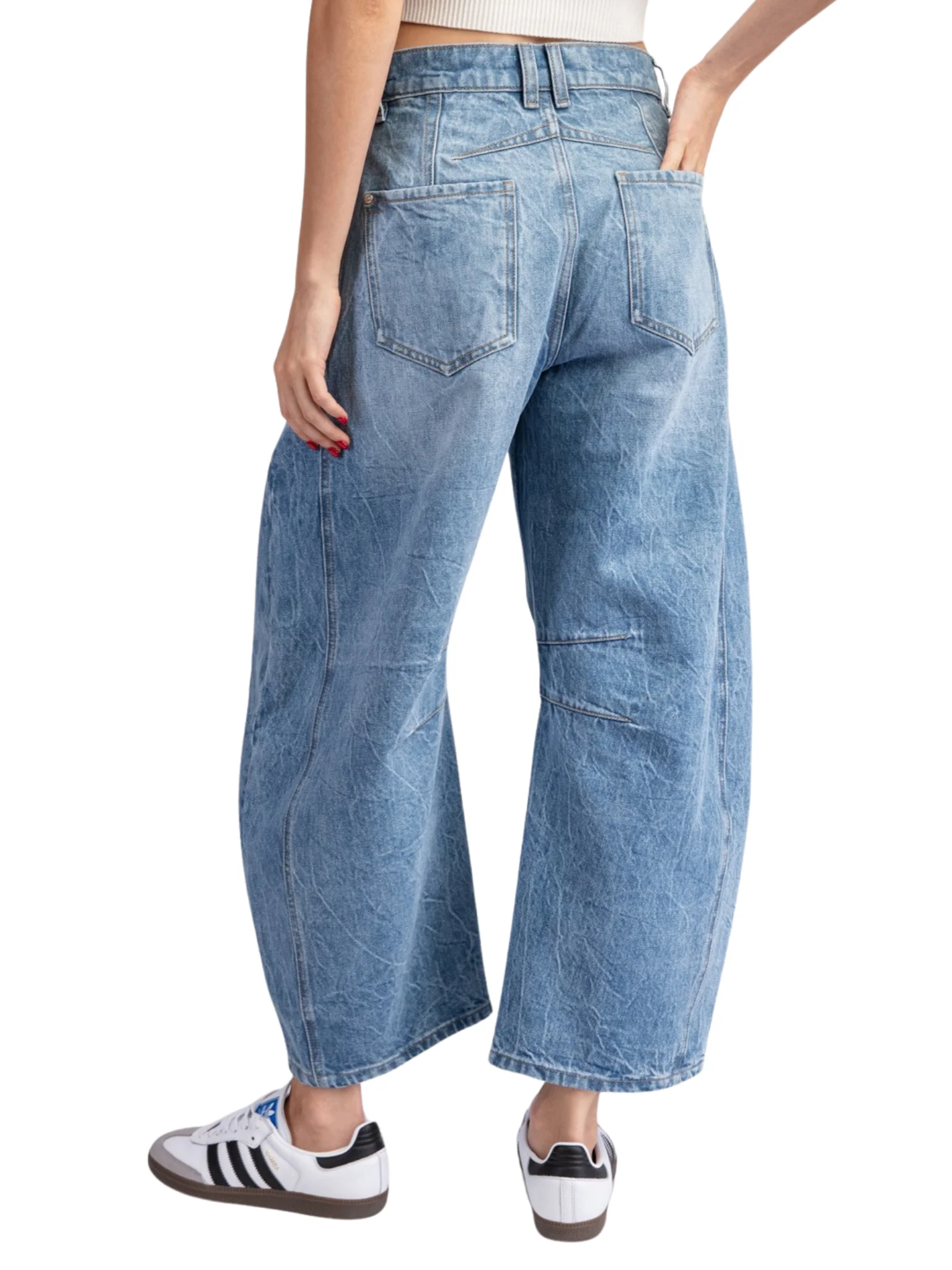 Now I Know Barrel Jeans - Image 3